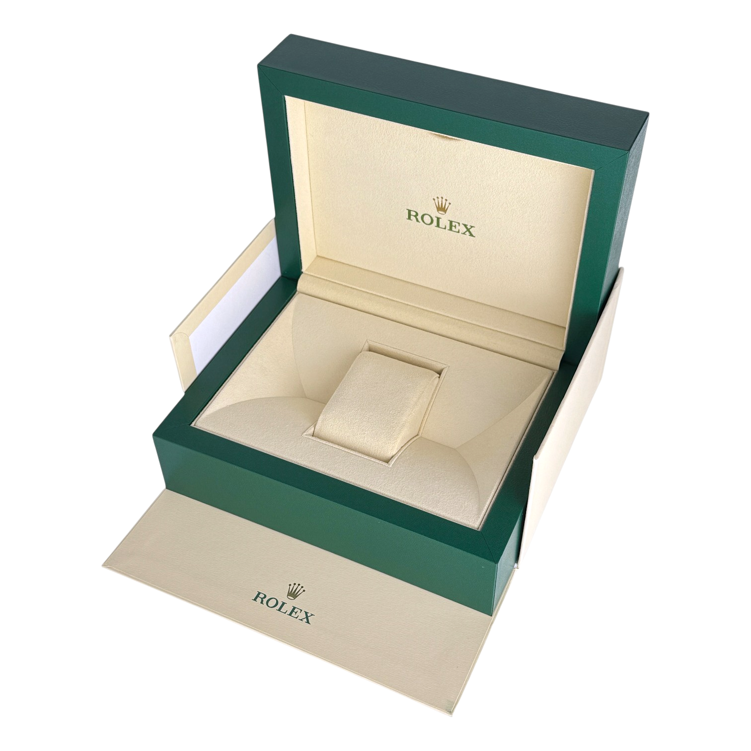 Rolex Oyster L Uhrenbox Box Umkarton Grün Beige watch box green Ref. 39141.08