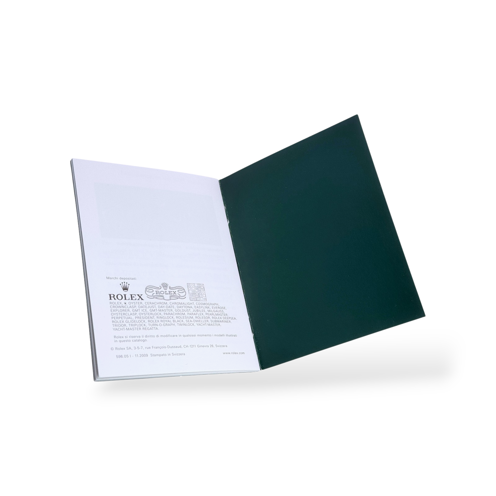 Rolex GMT-Master II Booklet Italienisch Ref. 596.05 I - 11.2009