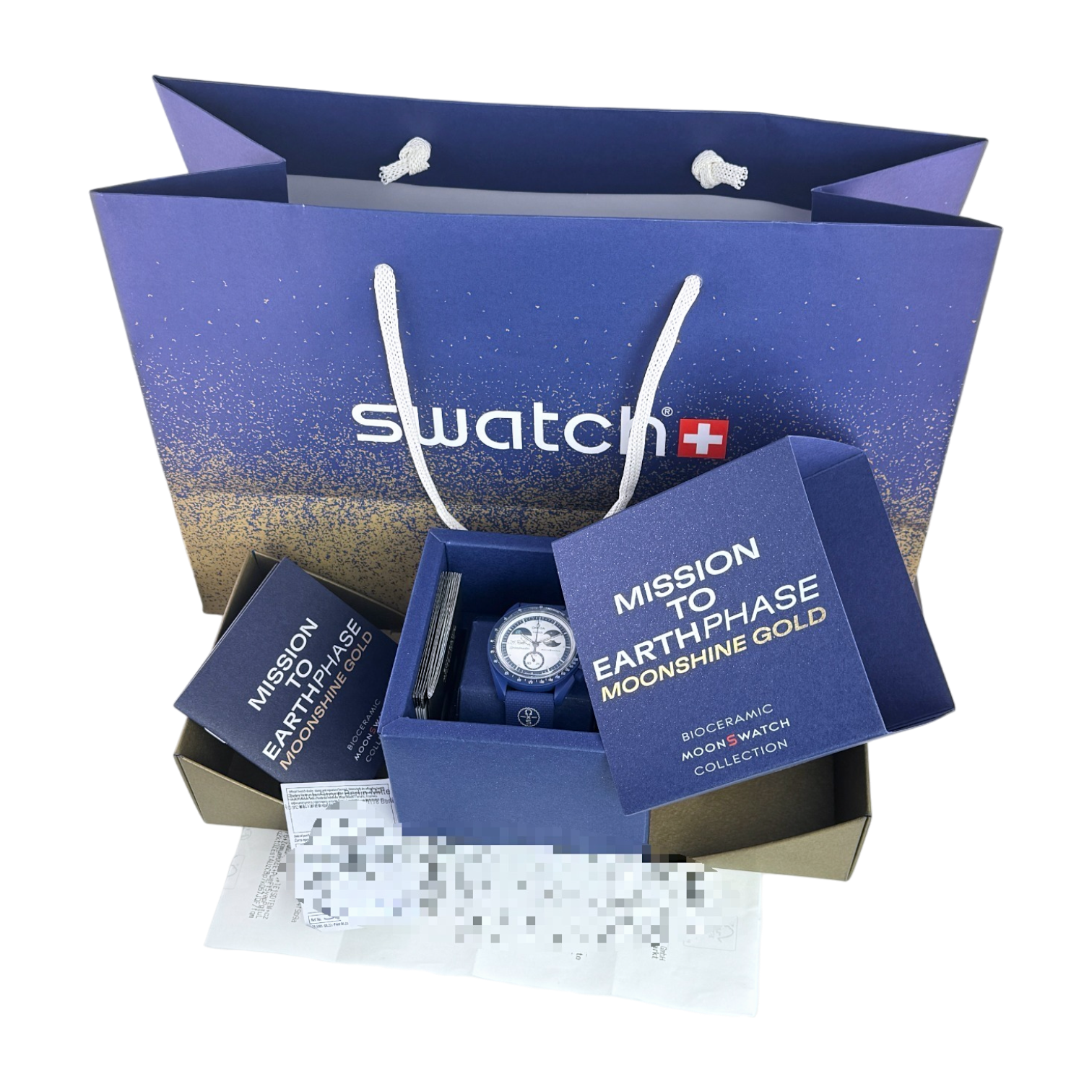 OMEGA X Swatch MoonSwatch Mission to Earthphase Moonshine Gold 'Snoopy' Ref. SO33N703L