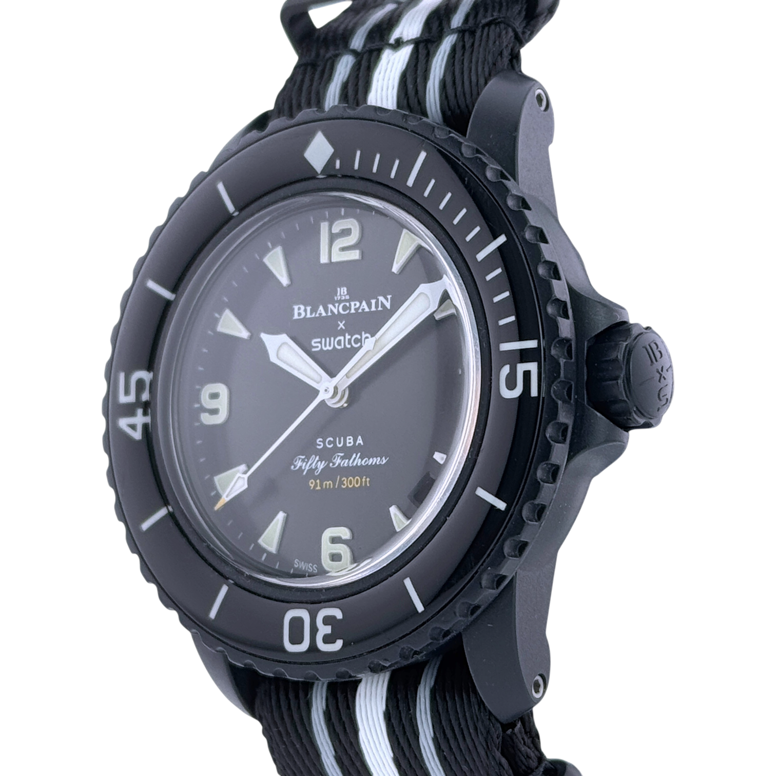 Swatch x Blancpain Scuba Fifty Fathoms Ocean of Storms Armbanduhr SO35B400