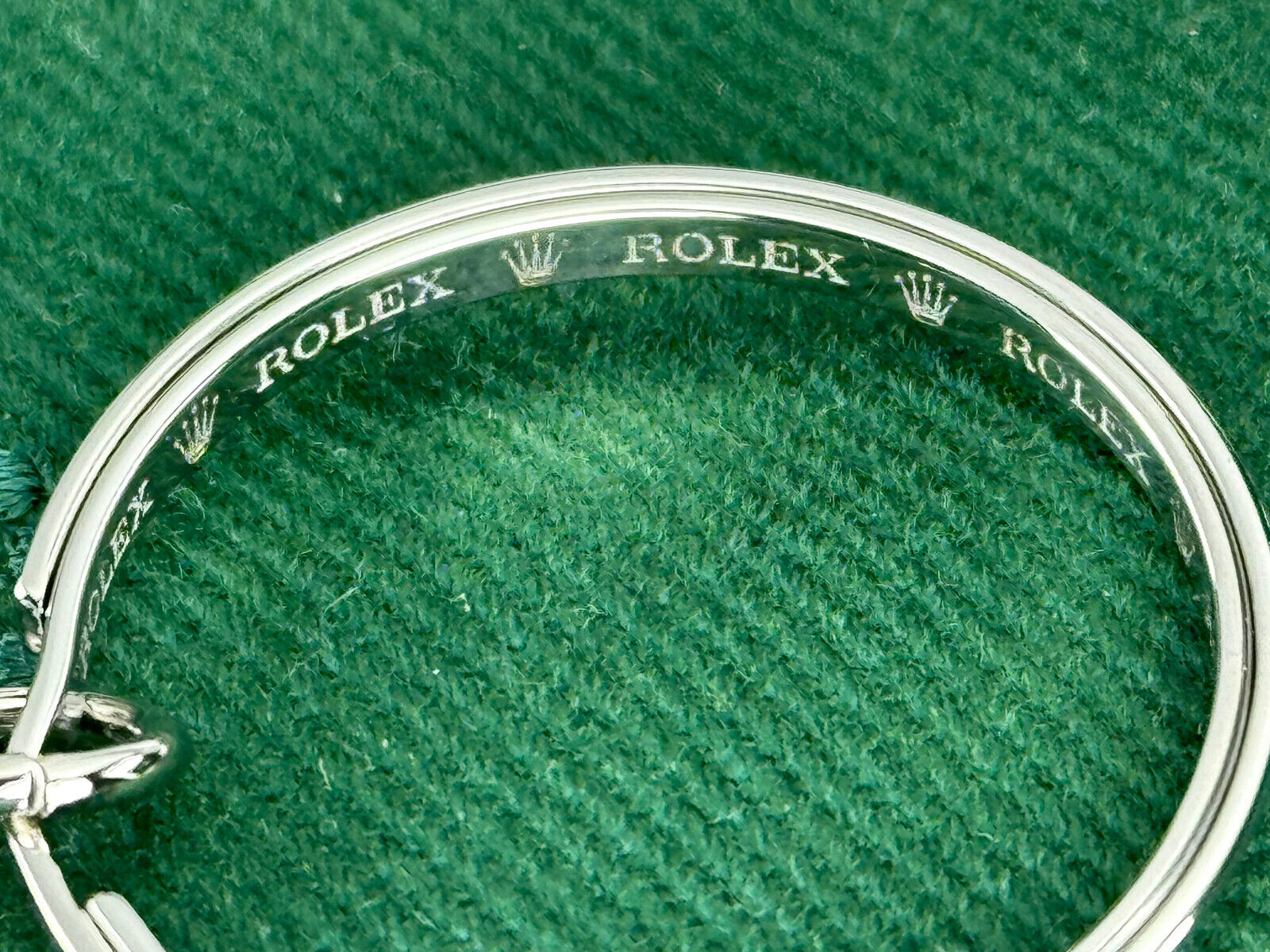 Rolex keychain silver 