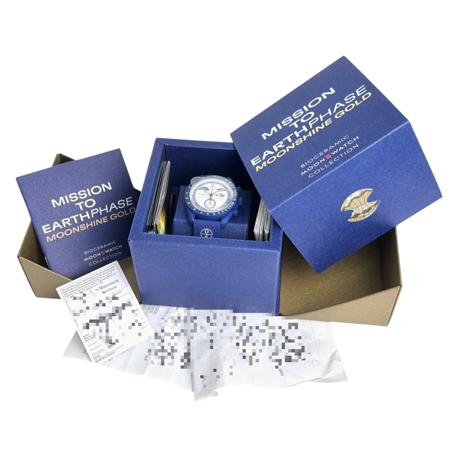 OMEGA X Swatch MoonSwatch Mission to Earthphase Moonshine Gold 'Snoopy' Ref. SO33N704L