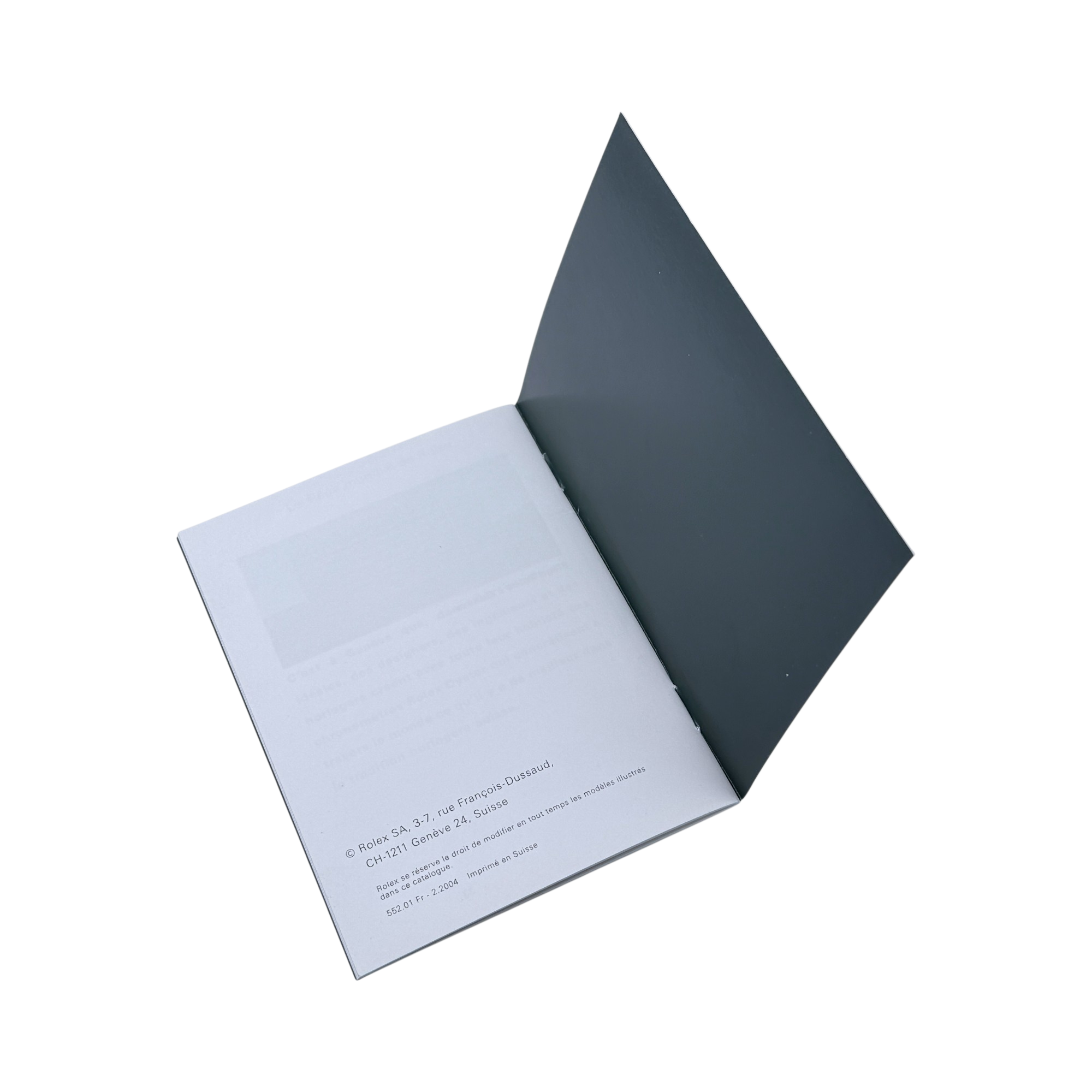 Rolex Datejust Handbuch Anleitung booklet Französisch Ref. 552.01 Fr - 2.2004