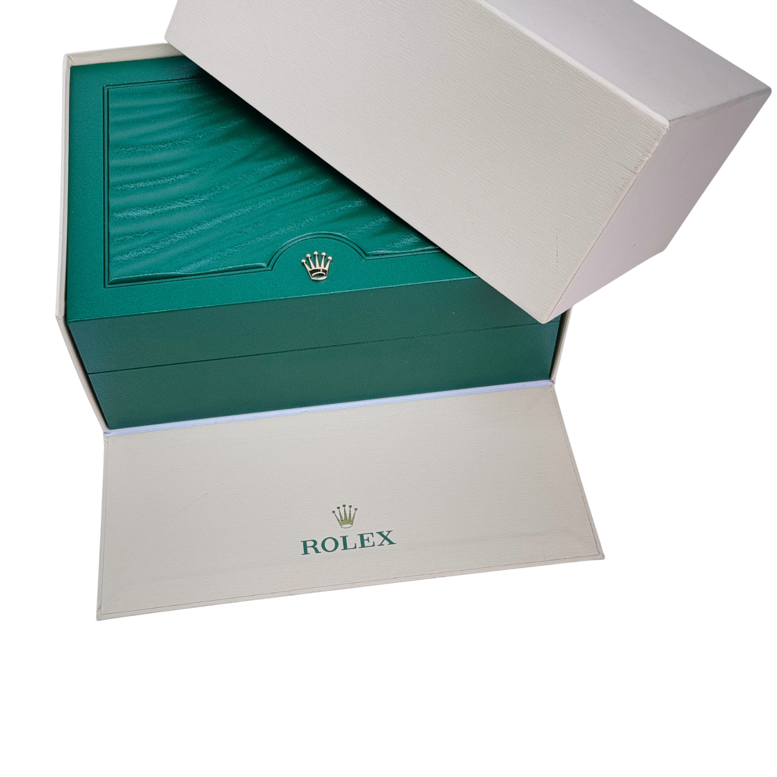 Rolex Oyster M Uhrenbox Box Umkarton Grün Beige watch box green Ref. 39139.71