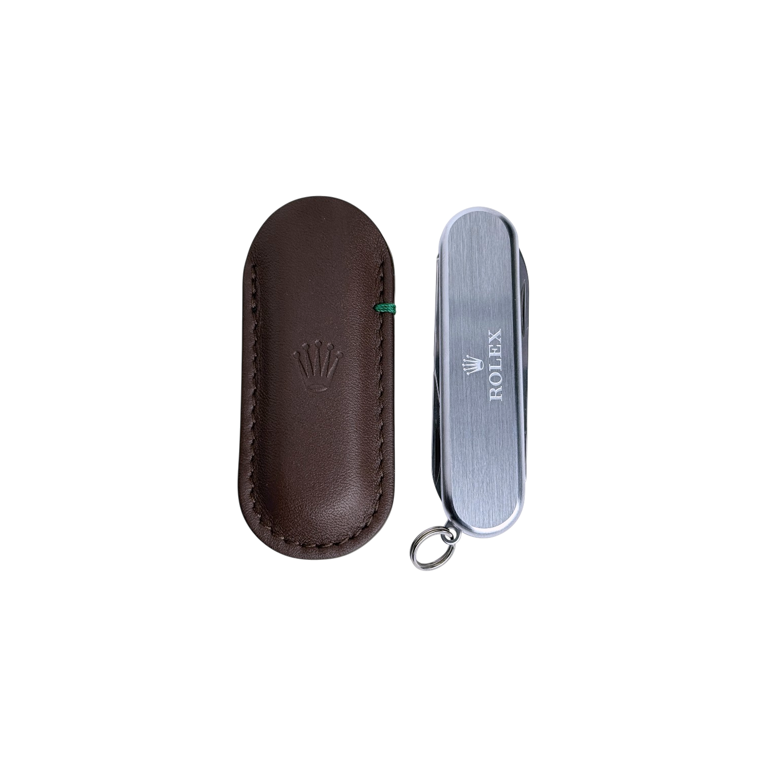 Rolex Taschenmesser Messer in Silber Edelstahl pocket knife in silver