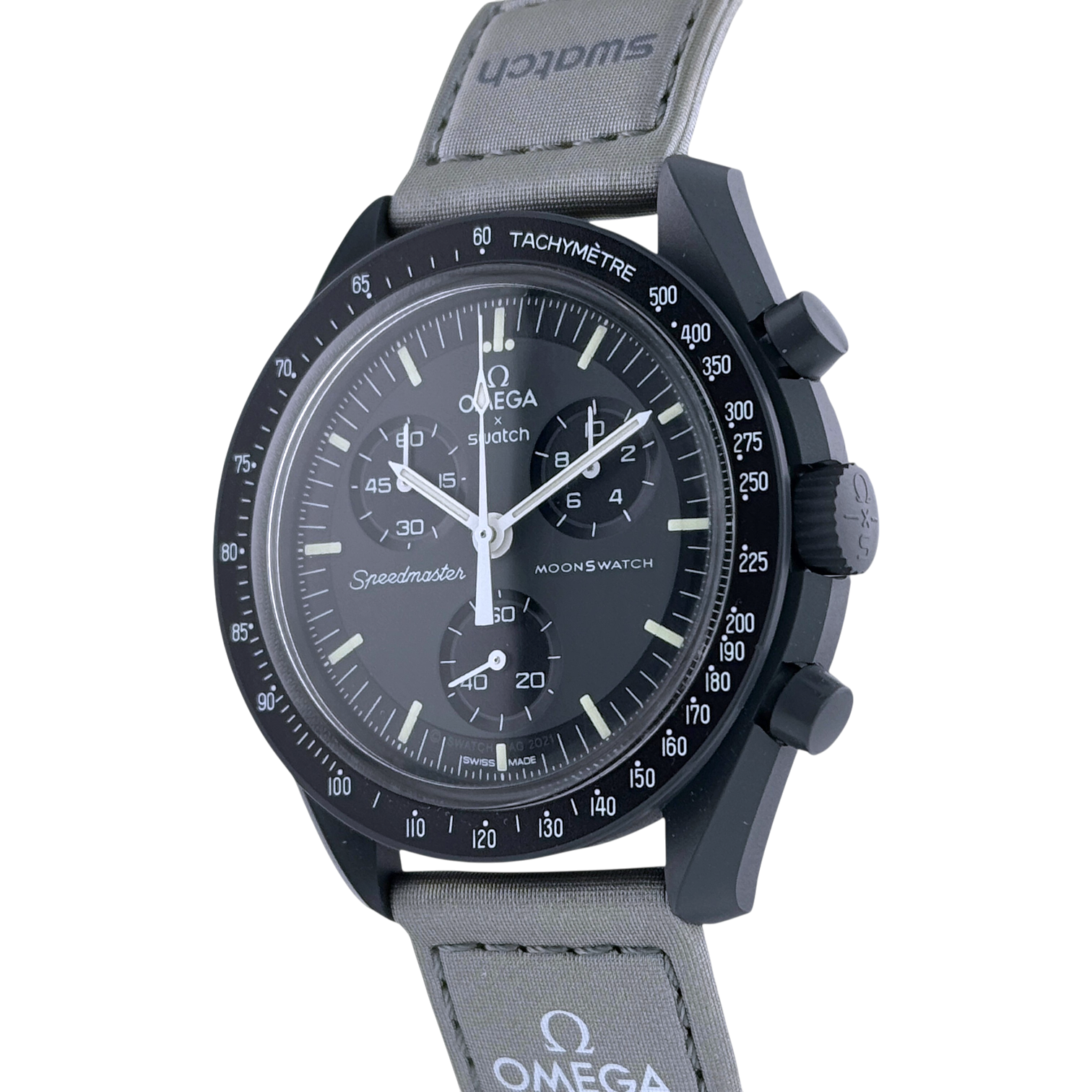 Swatch x Omega MoonSwatch Mission to Mercury Armbanduhr 42 mm SO33A100