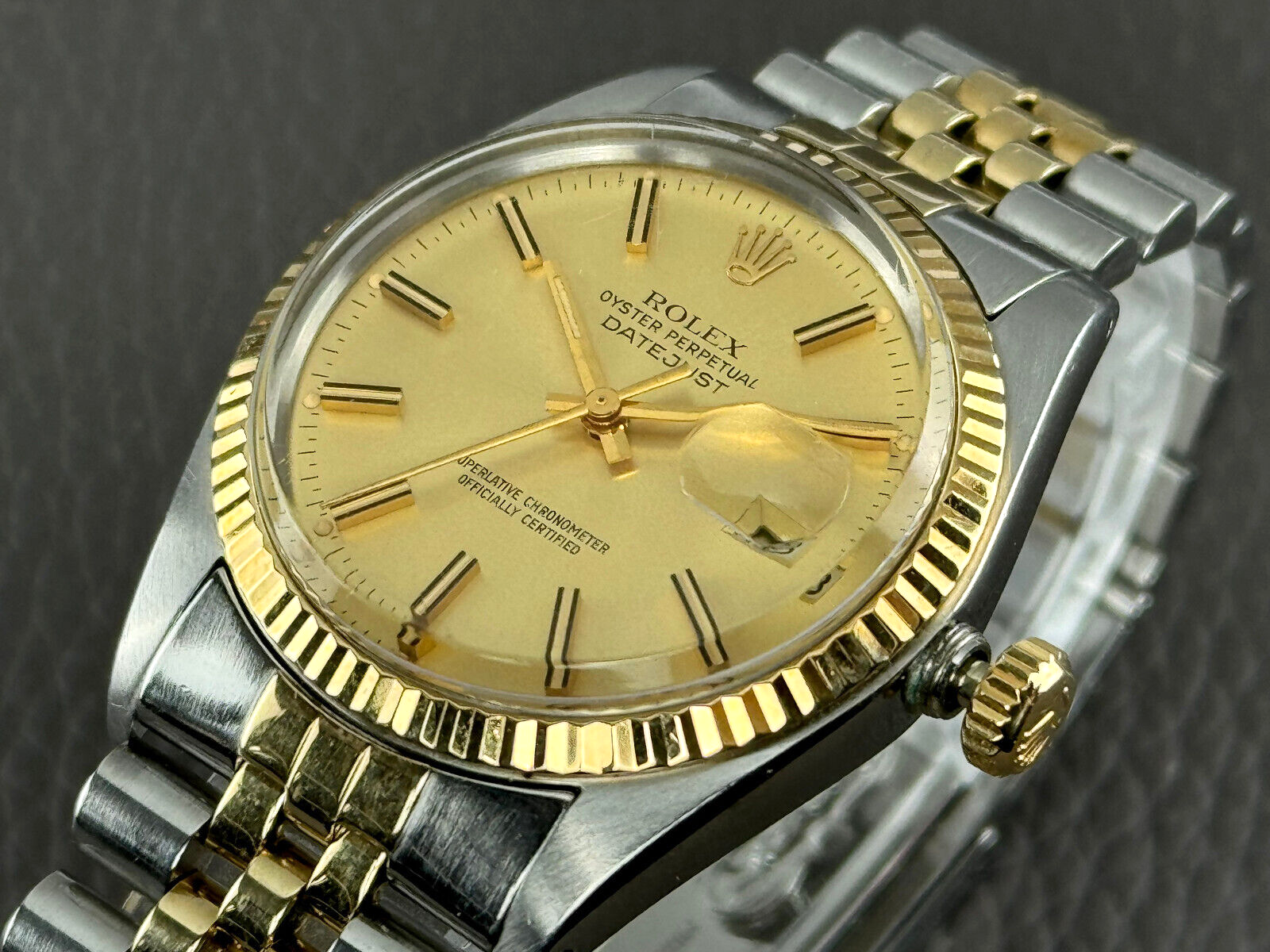 Rolex two tone Datejust 36 mm 16013