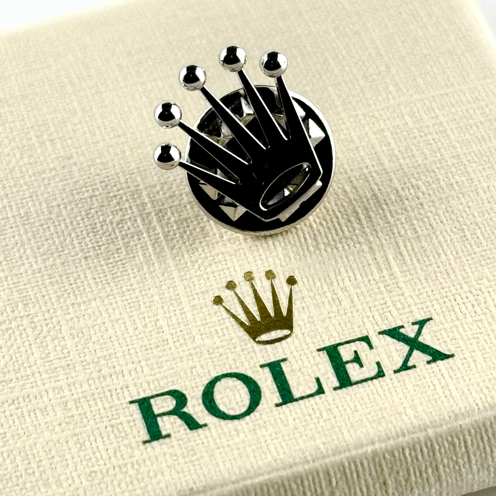  Rolex Pin Stecknadel Steckkopf Anstecker Anstecknadel badge Silber Silver
