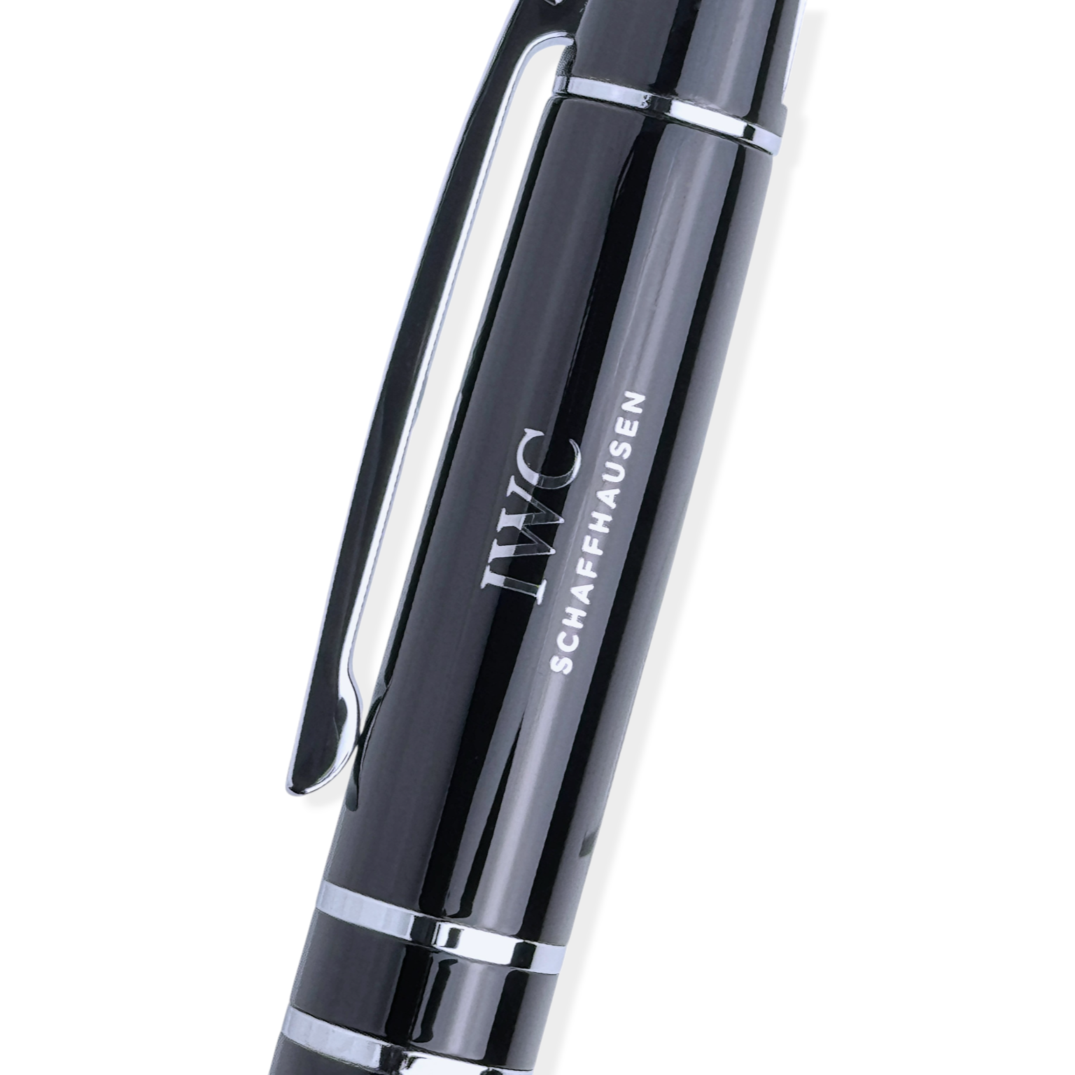 IWC-Schaffhausen Metall Kugelschreiber Kuli Stift in Schwarz