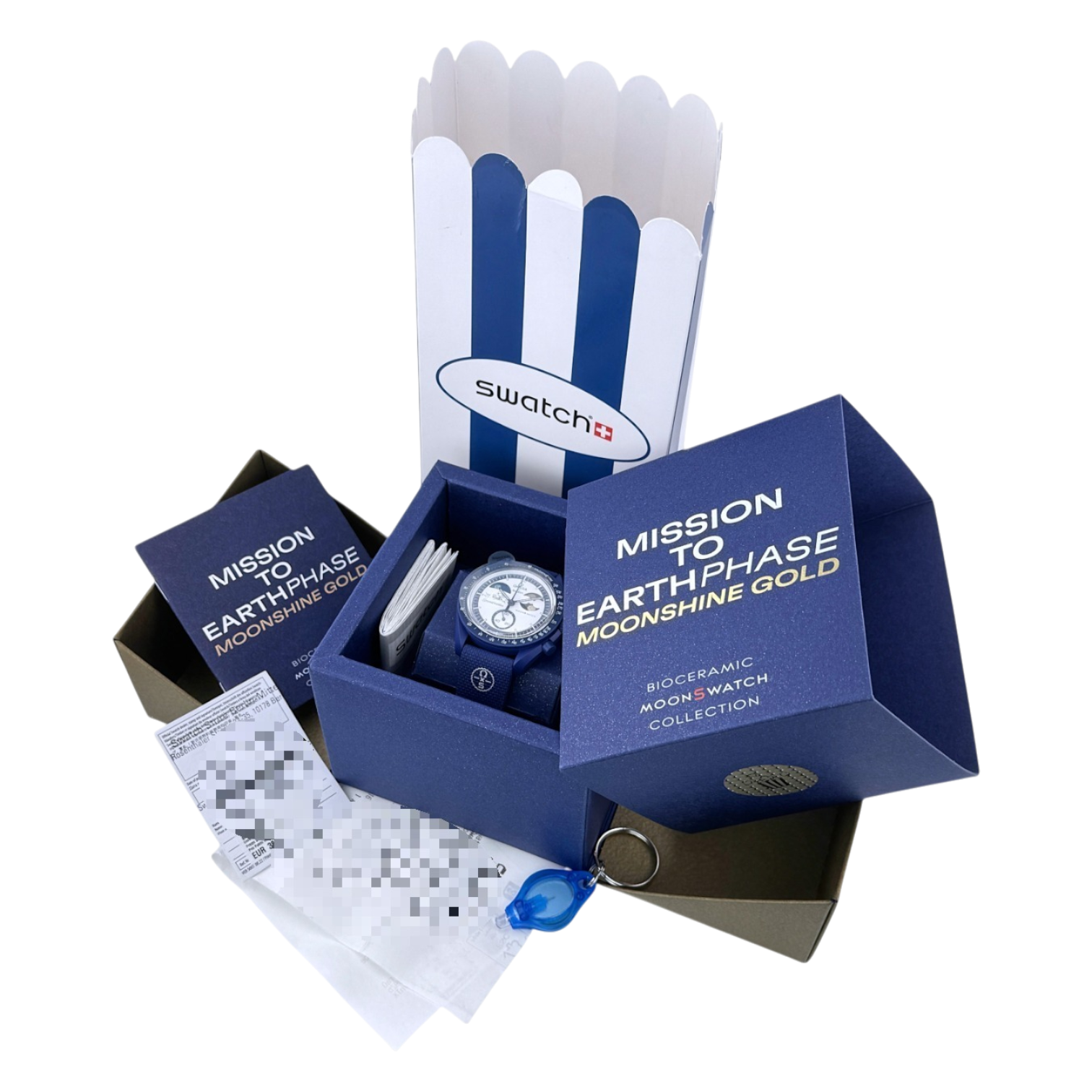 OMEGA X Swatch MoonSwatch Mission to Earthphase Moonshine Gold 'Snoopy' Ref. SO33N702L