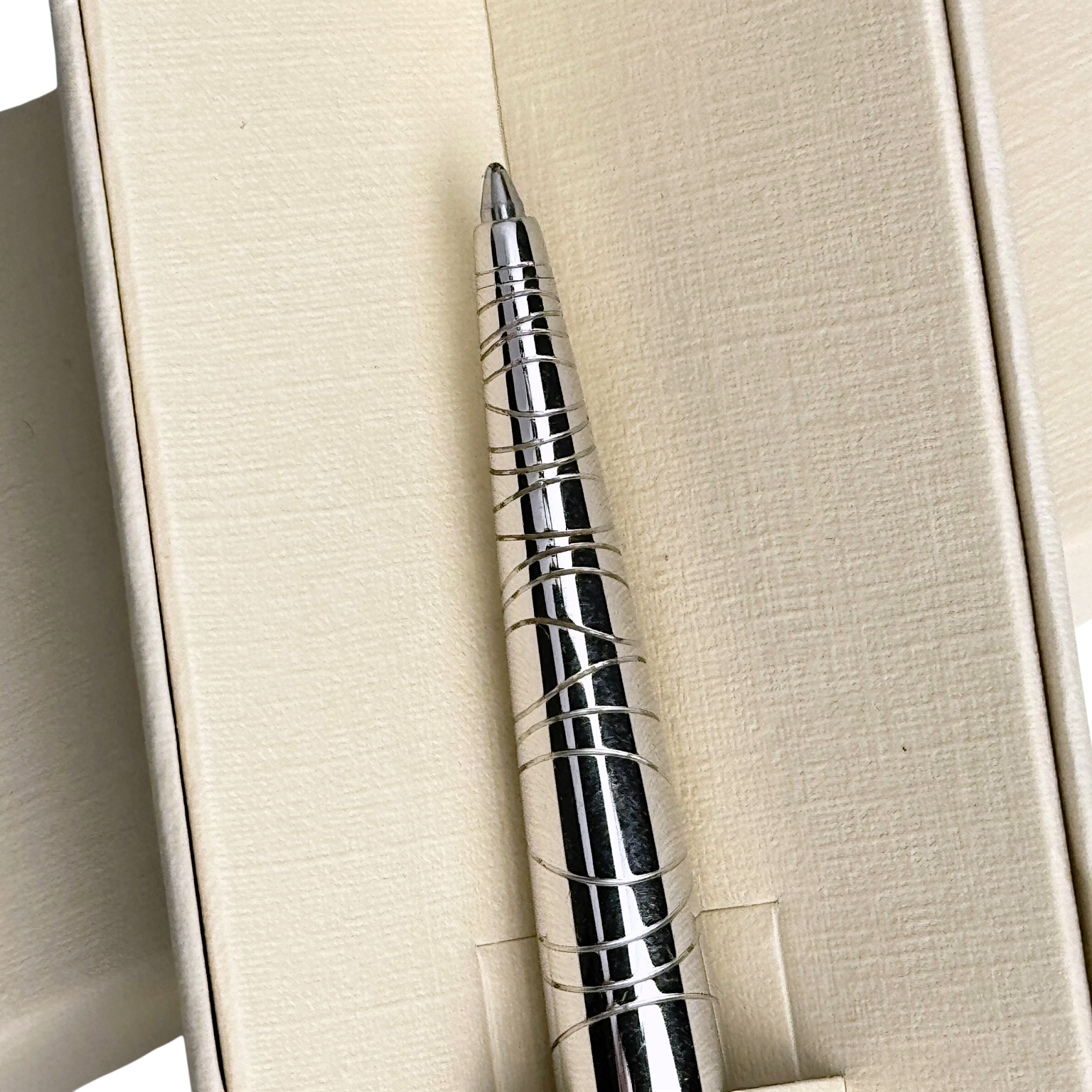 Rolex Kugelschreiber Kuli Stift Schreiber in Silber ballpoint pen in silver