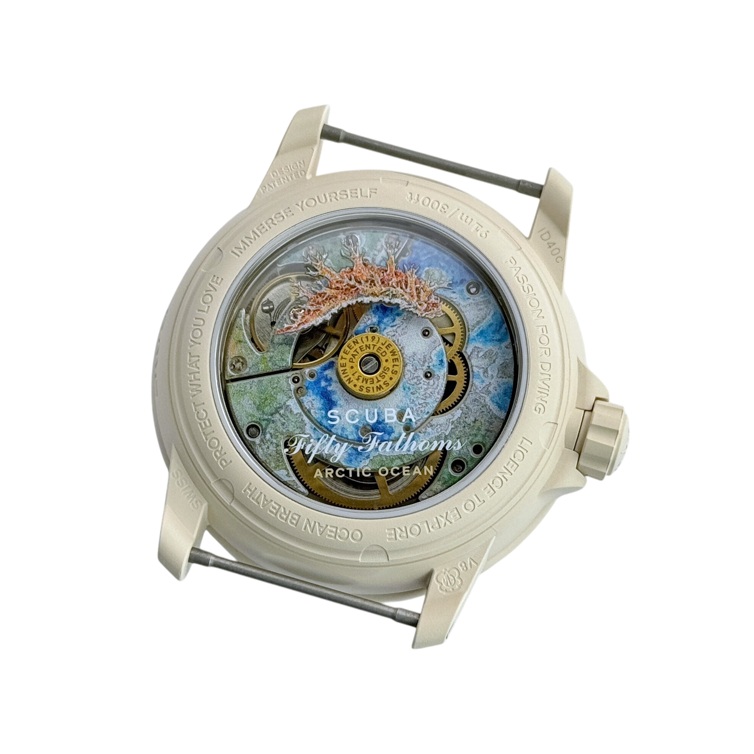 Swatch x Blancpain Scuba Fifty Fathoms Arctic Ocean Armbanduhr Ref. SO35N100