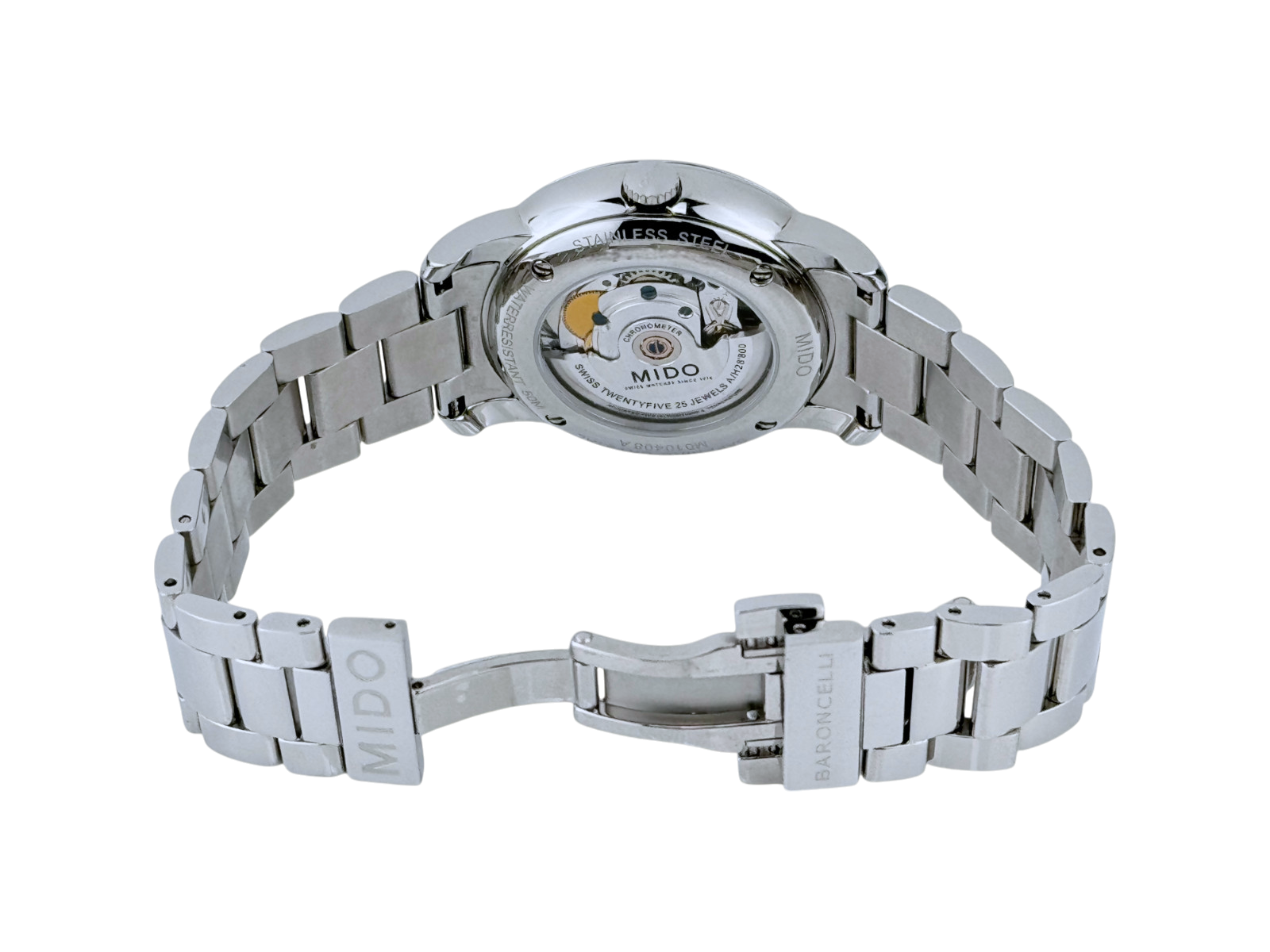 Mido Baroncelli III M010408A M0104081103700 Silver