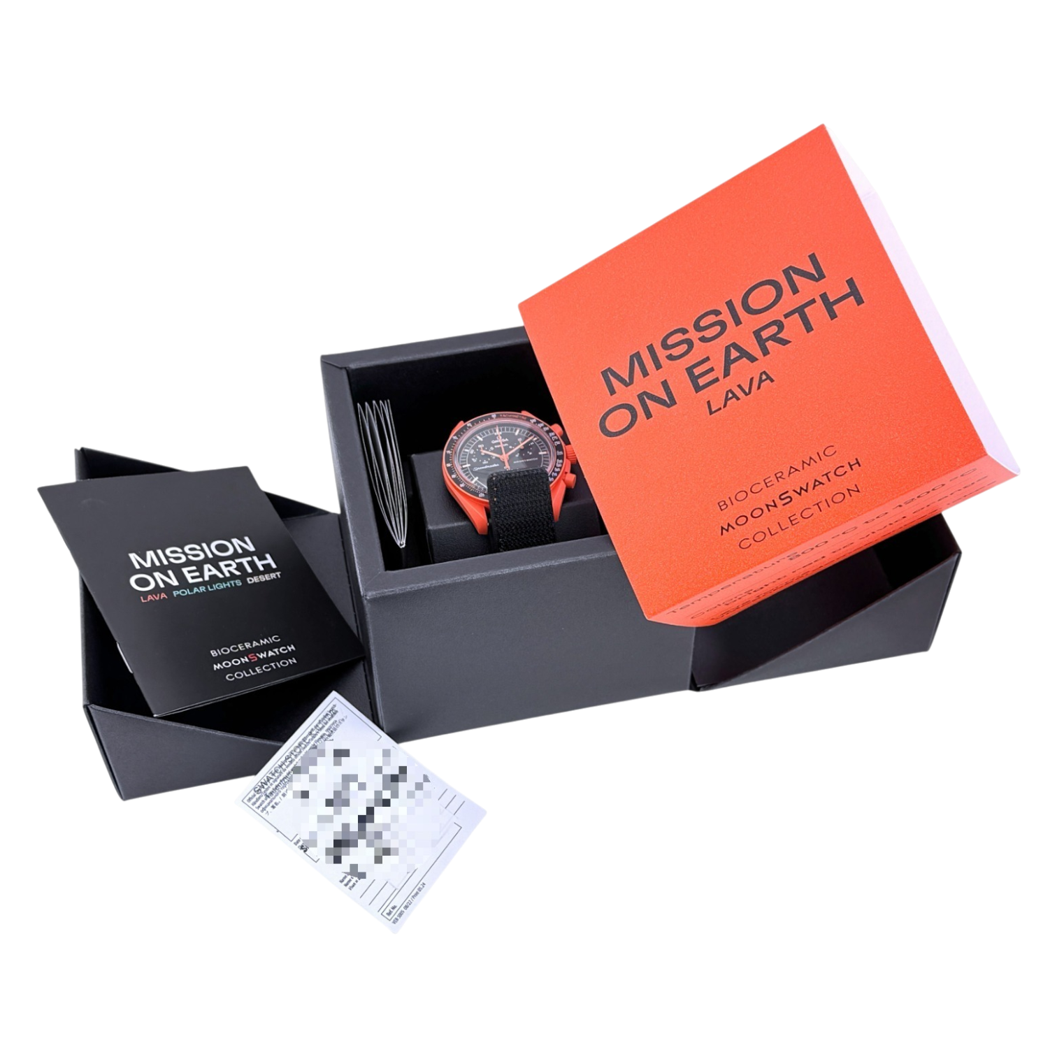 OMEGA X Swatch MoonSwatch Mission on Earth Lava Ref. SO33O100