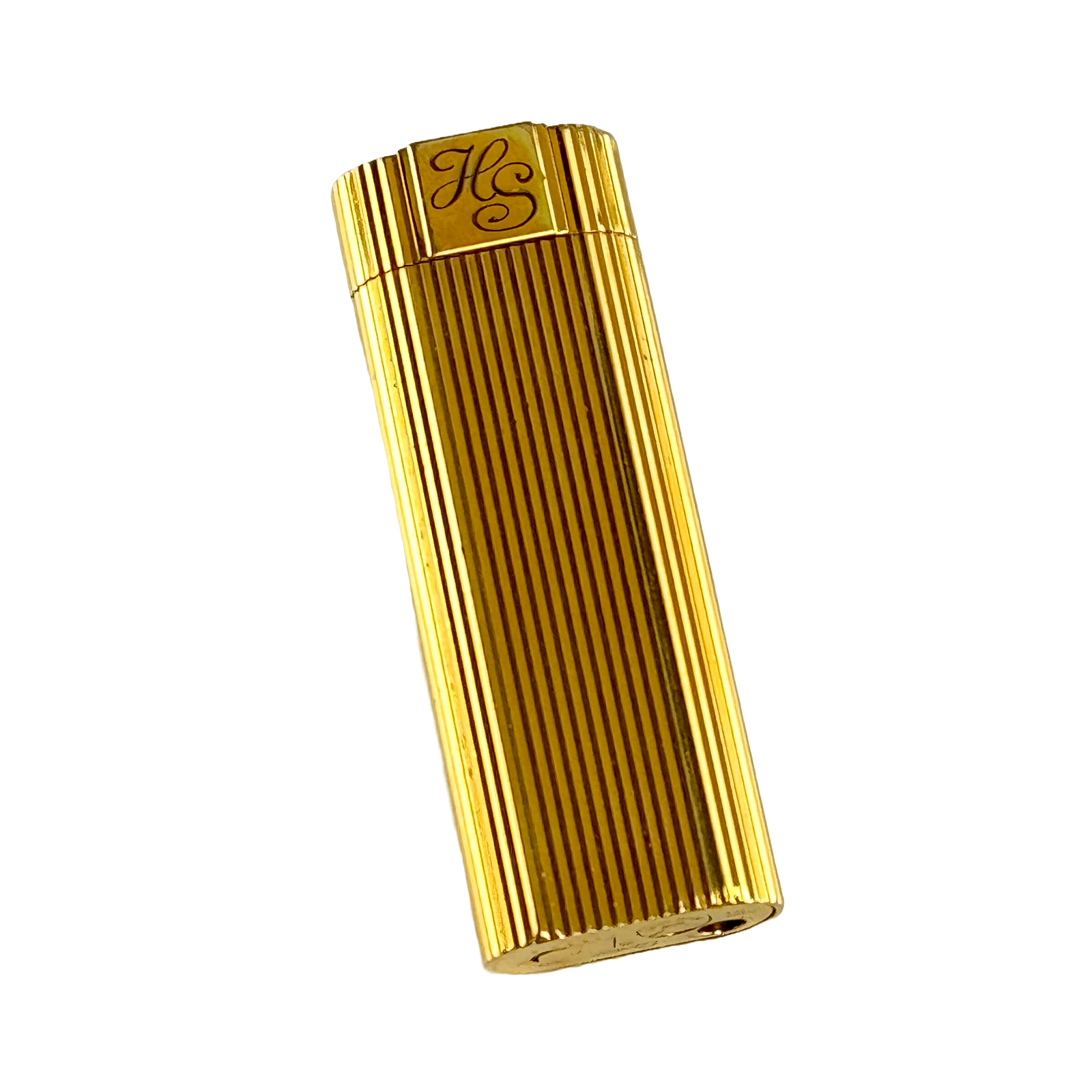  Must de Cartier Paris vintage Feuerzeug Lighter Gold funktionsfähig