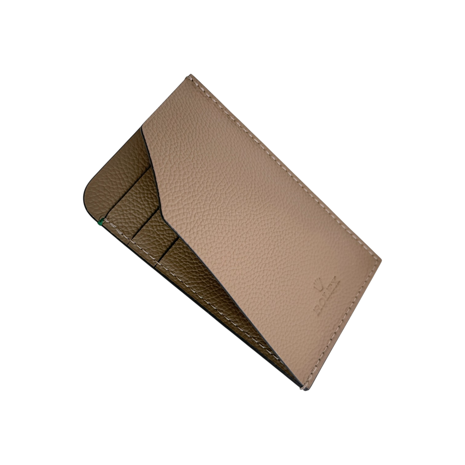 Rolex Portemonnaie Kartenetui Kartenhalter Etui Beige wallet card holder