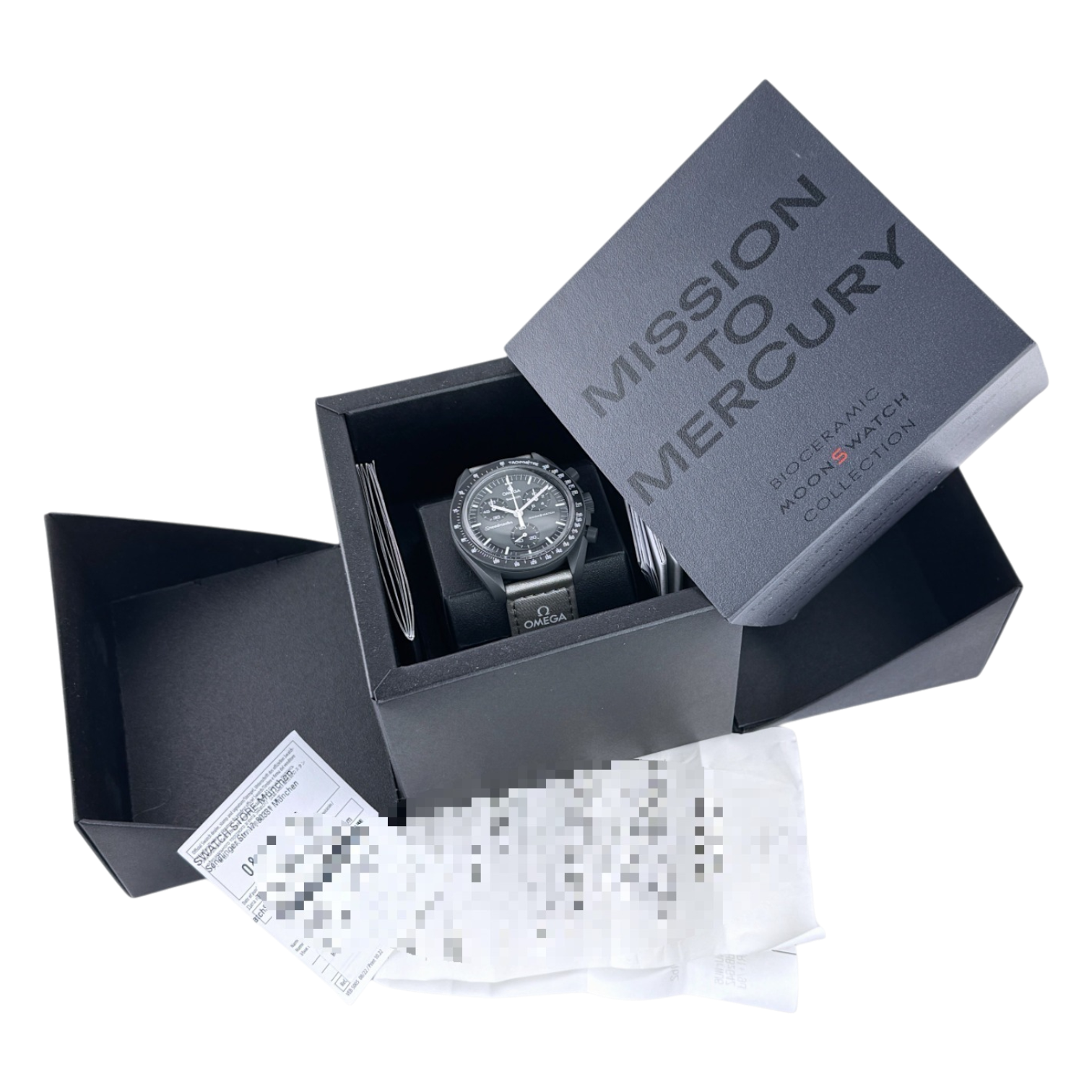 Swatch x Omega MoonSwatch Mission to Mercury Armbanduhr 42 mm SO33A100