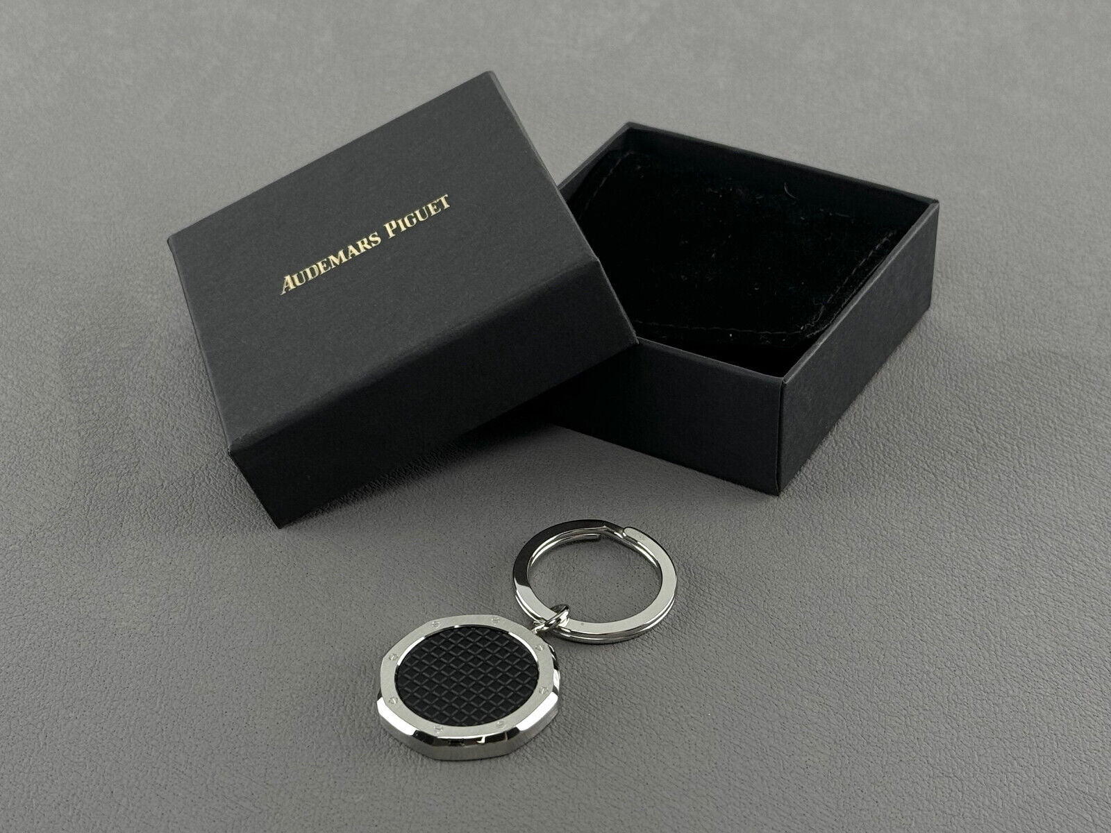 Audemars Piguet Keyring in Royal Oak Shape Black