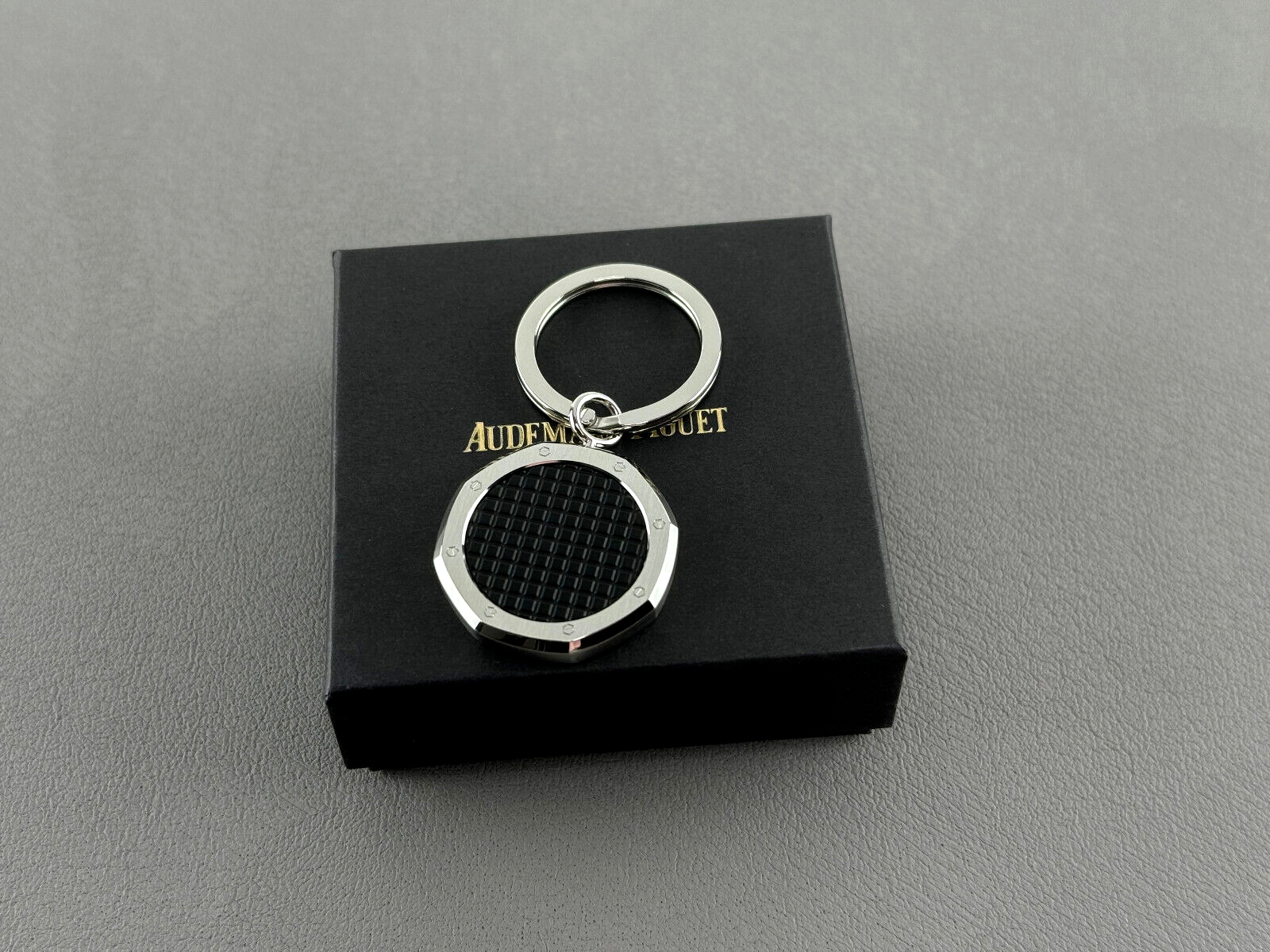 Audemars Piguet Keyring in Royal Oak Shape Black