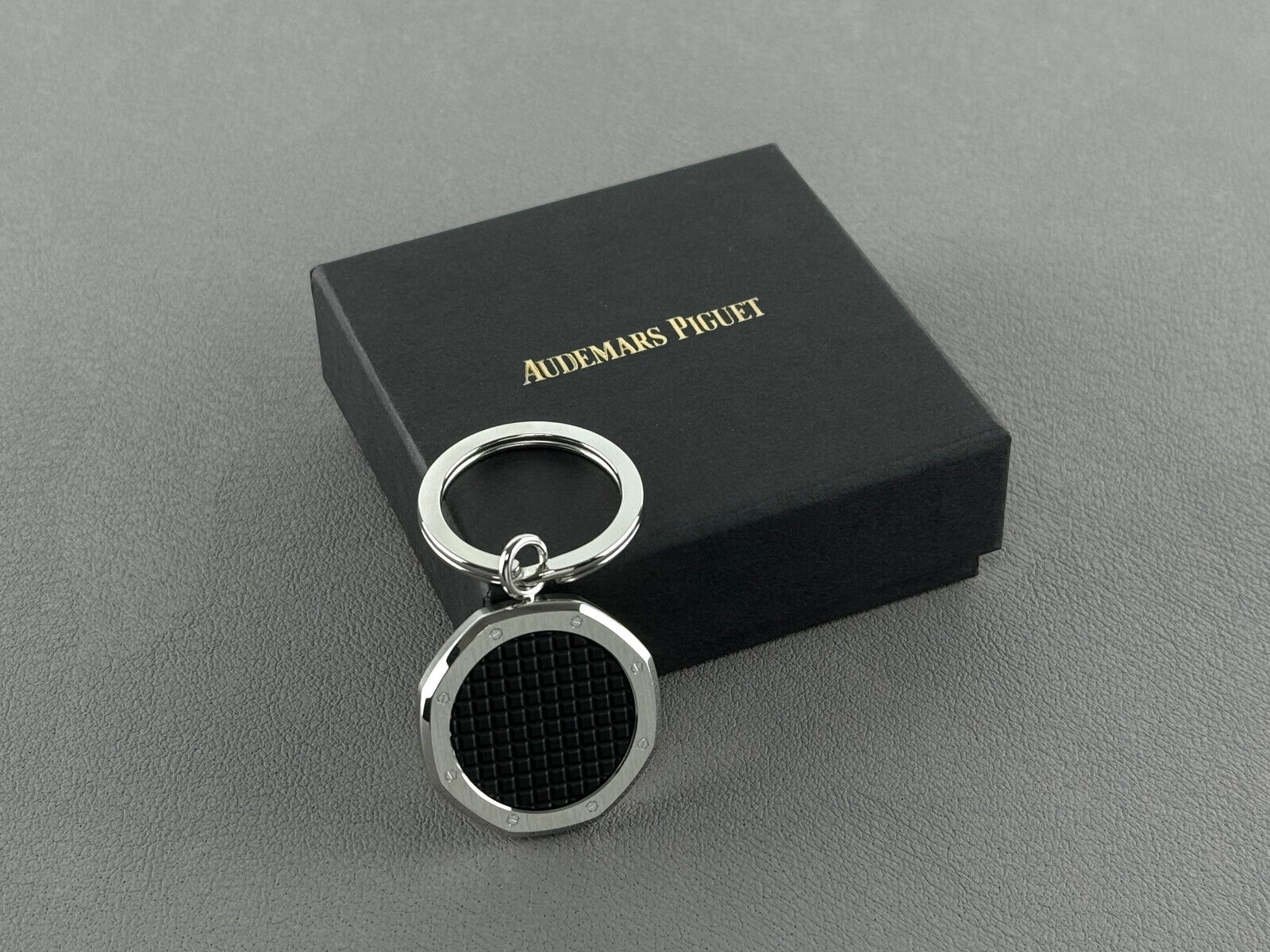 Audemars Piguet Keyring in Royal Oak Shape Black