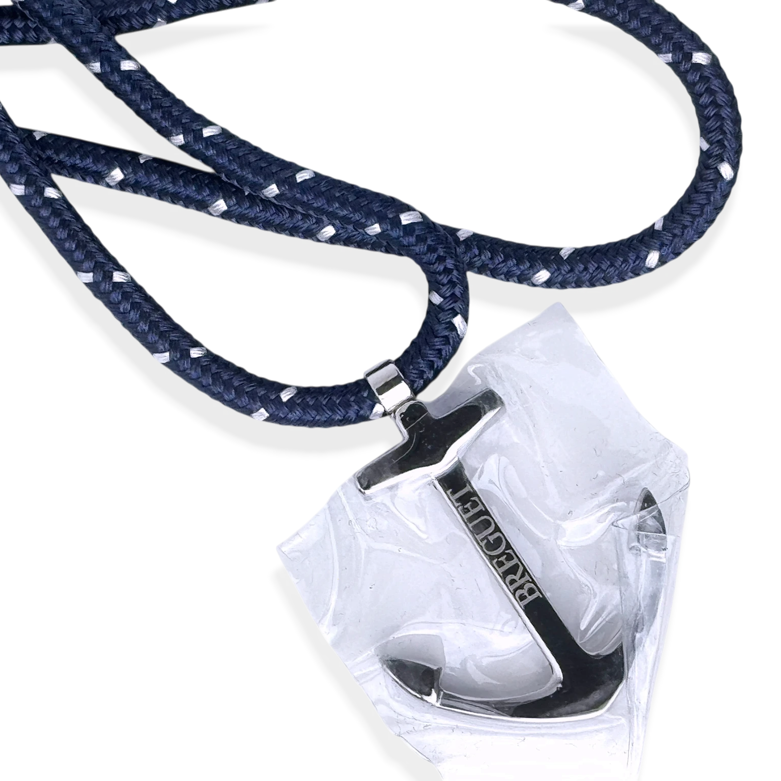 Breguet Segeltau Armband, Band Blau mit Anker