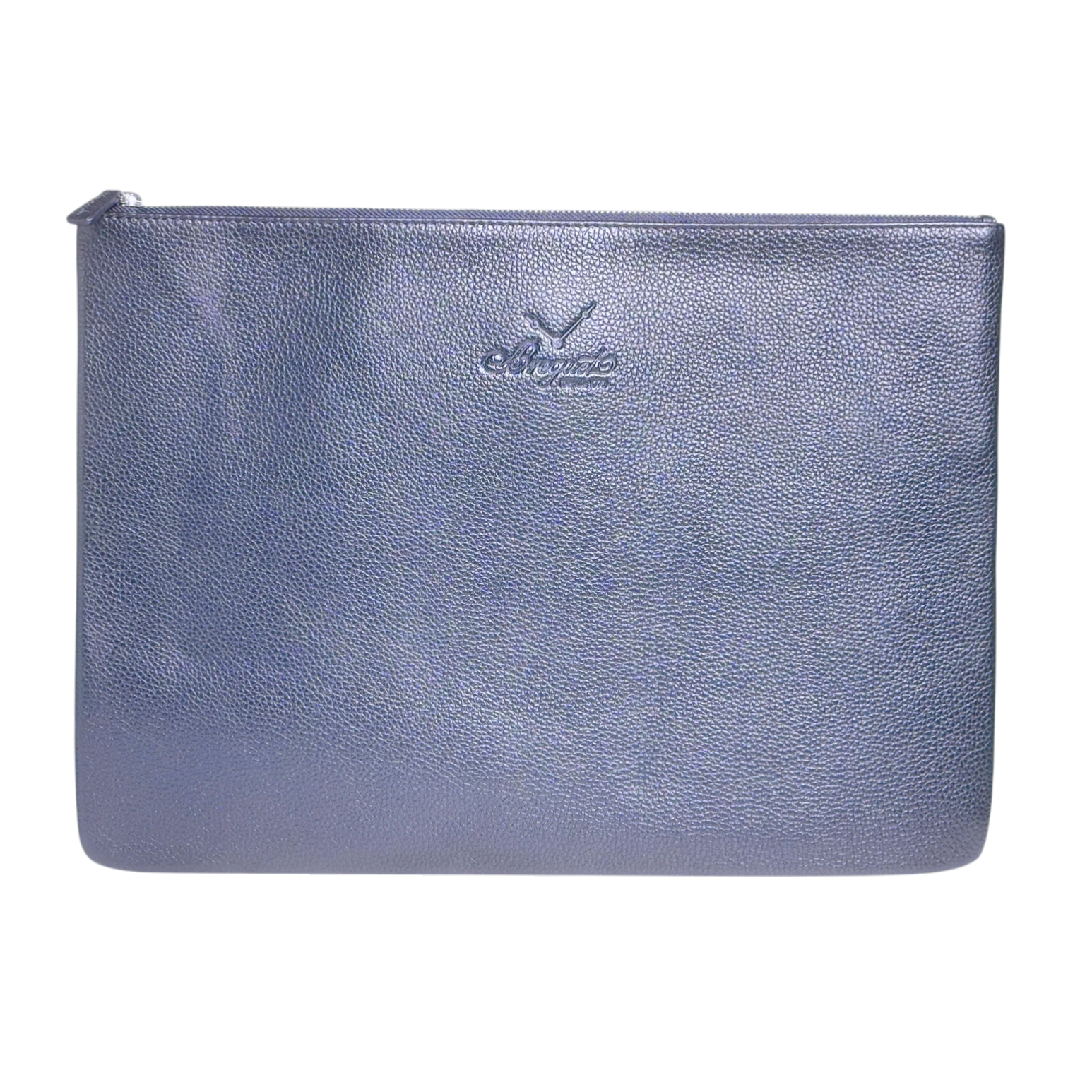  Breguet blaue Dokumententasche, Tasche für Tablets mit Reißverschluss