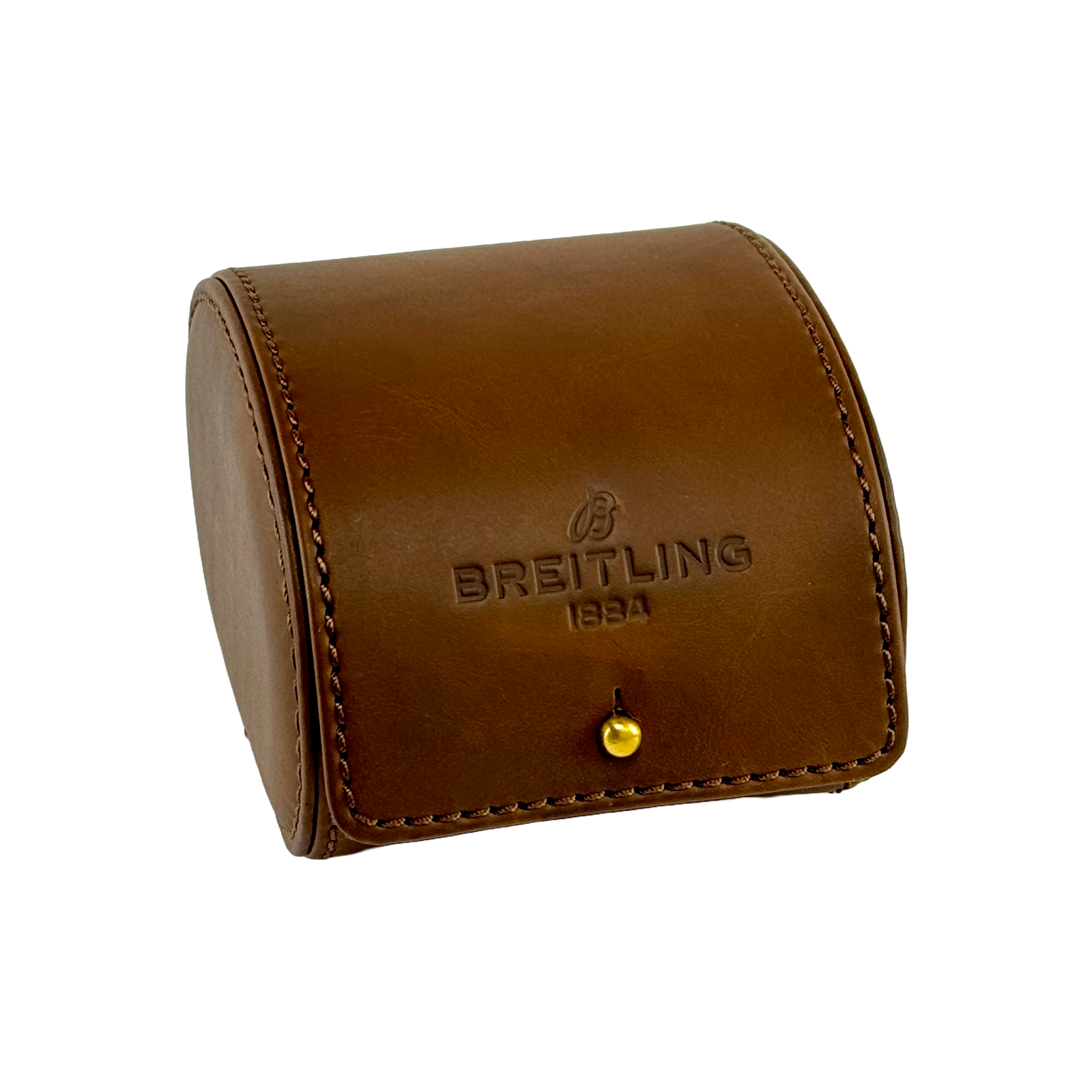 Breitling Etui Reiseetui Reisebox Box Uhrenetui Braun Echtleder 