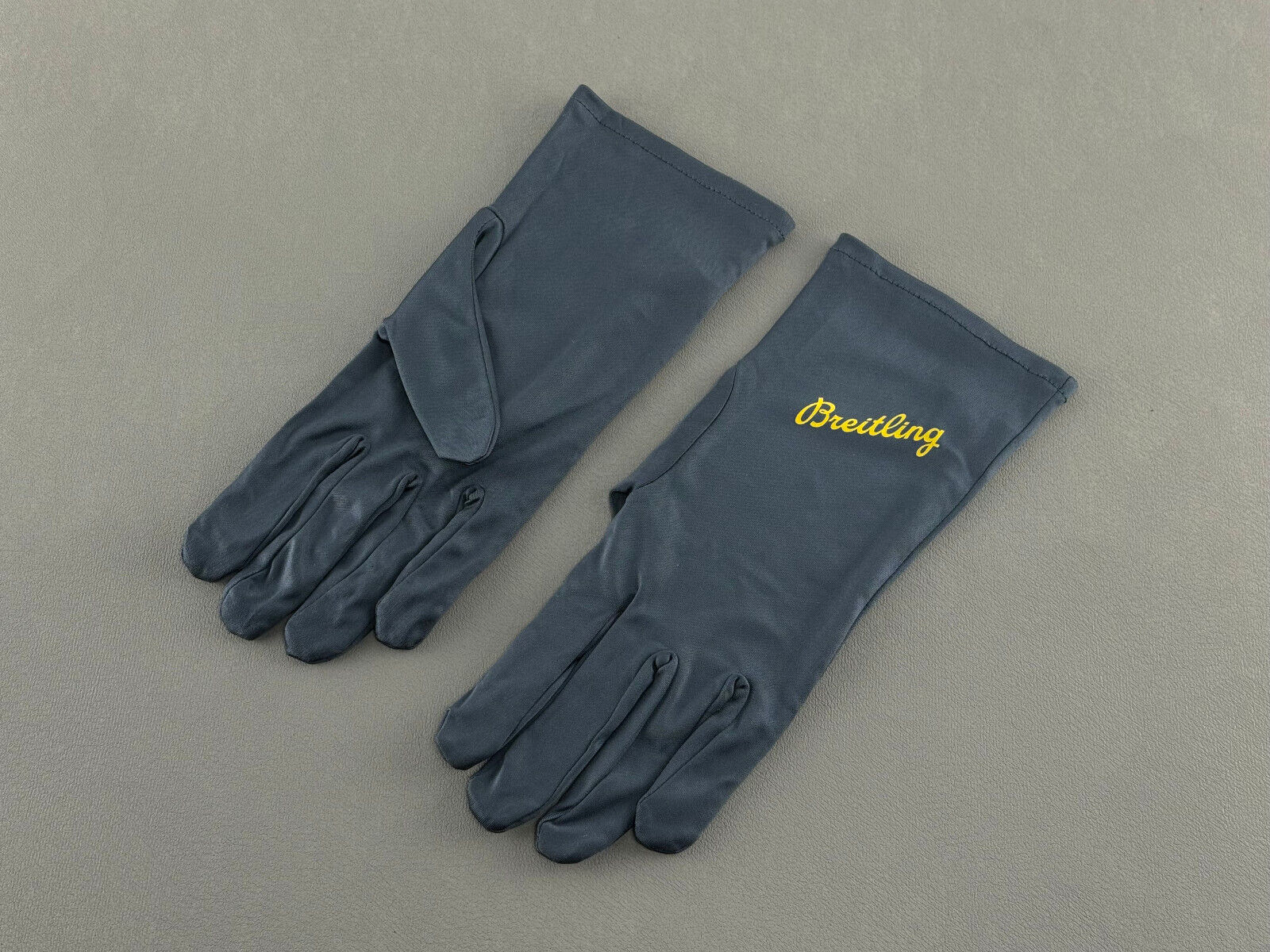 Breitling Polyester Handschuhe Juwelier Handschuhe gloves Blau blue