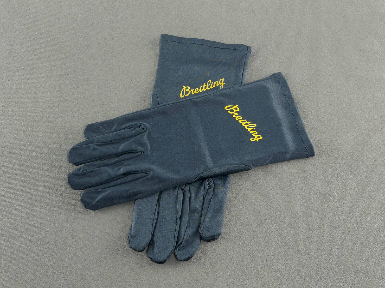 Breitling Polyester Handschuhe Juwelier Handschuhe gloves Blau blue