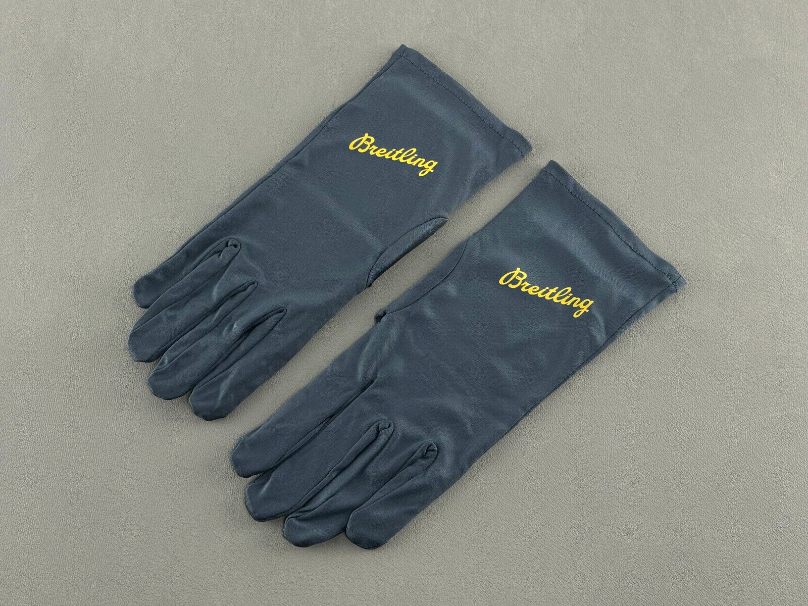 Breitling Polyester Handschuhe Juwelier Handschuhe gloves Blau blue