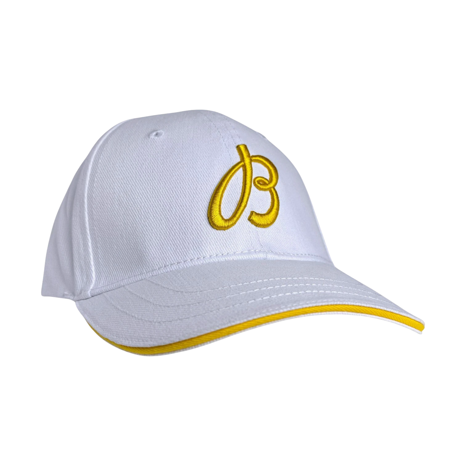 Breitling Cap Weiß, Gelb - Kappe aus 100 % Baumwolle