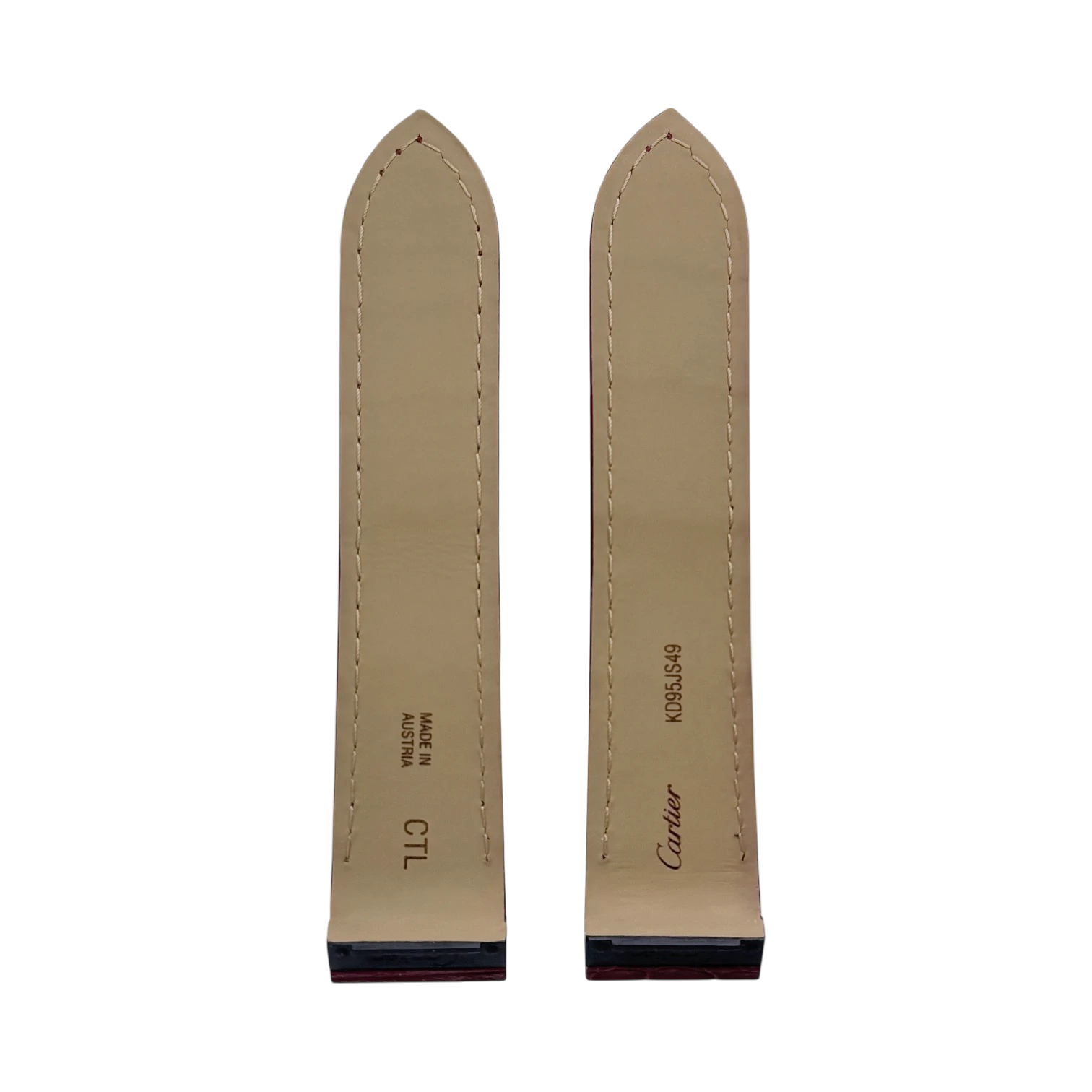 Cartier Alligatorleder Armband Rot 23 mm - Uhrenarmband KD95JS49