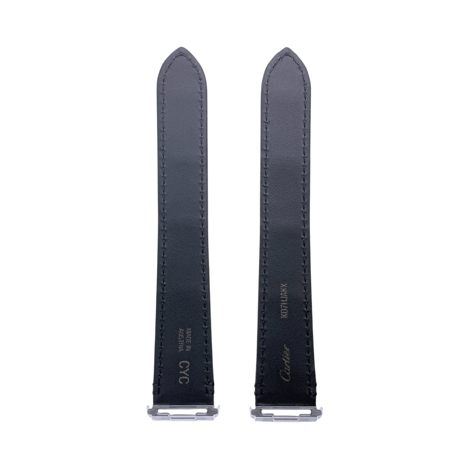 Cartier Alligatorleder Armband Schwarz 19 mm - Uhrenarmband KD7HJAKX