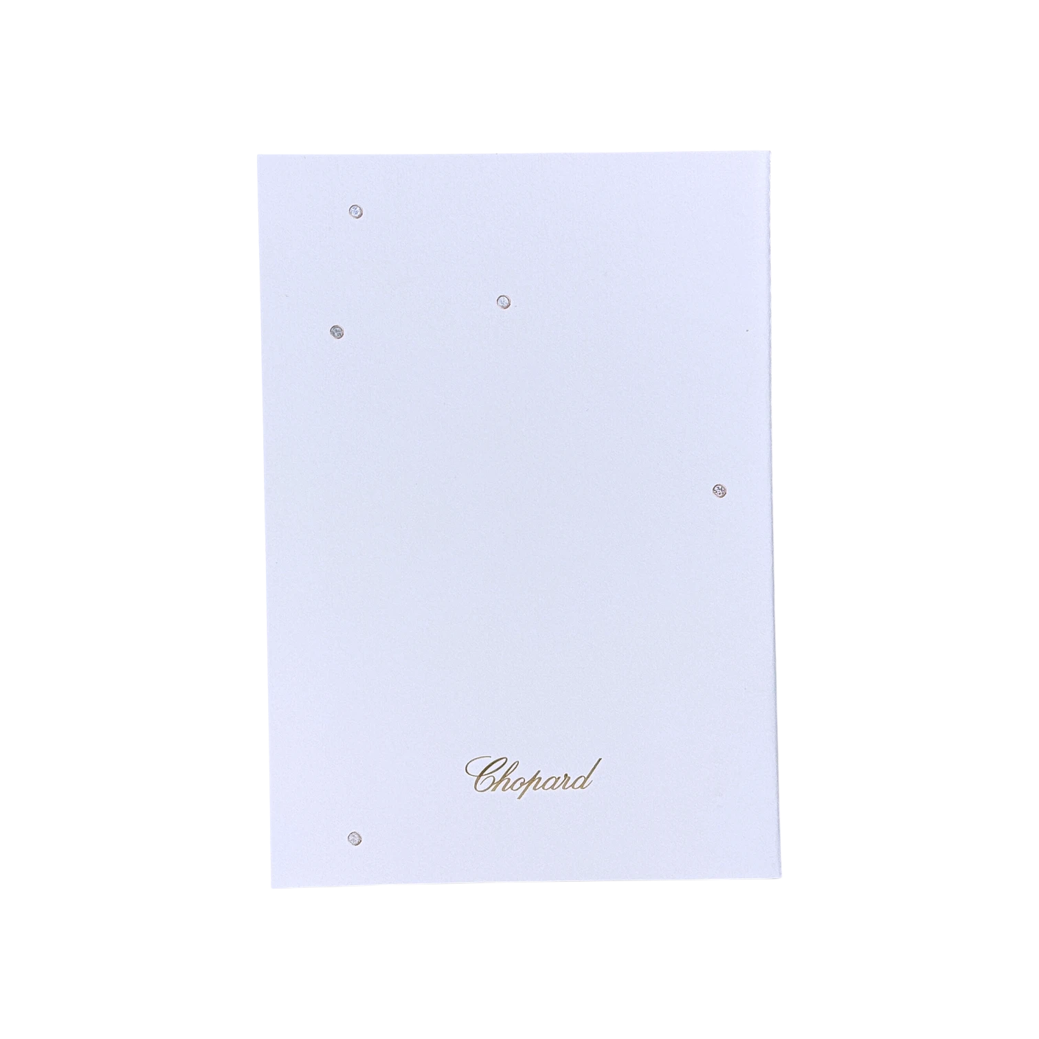 Chopard blanko Skizzenbuch Weiß - Notizbuch mit blauer Tasche