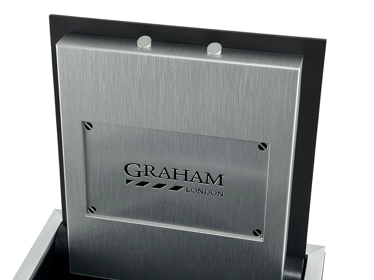 Graham London Box Uhrenbox Karton watch box case mit Etui Schwarz black