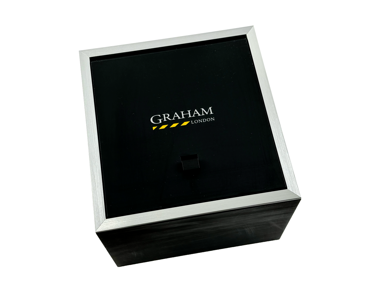 Graham London Box Uhrenbox Karton watch box case mit Etui Schwarz black