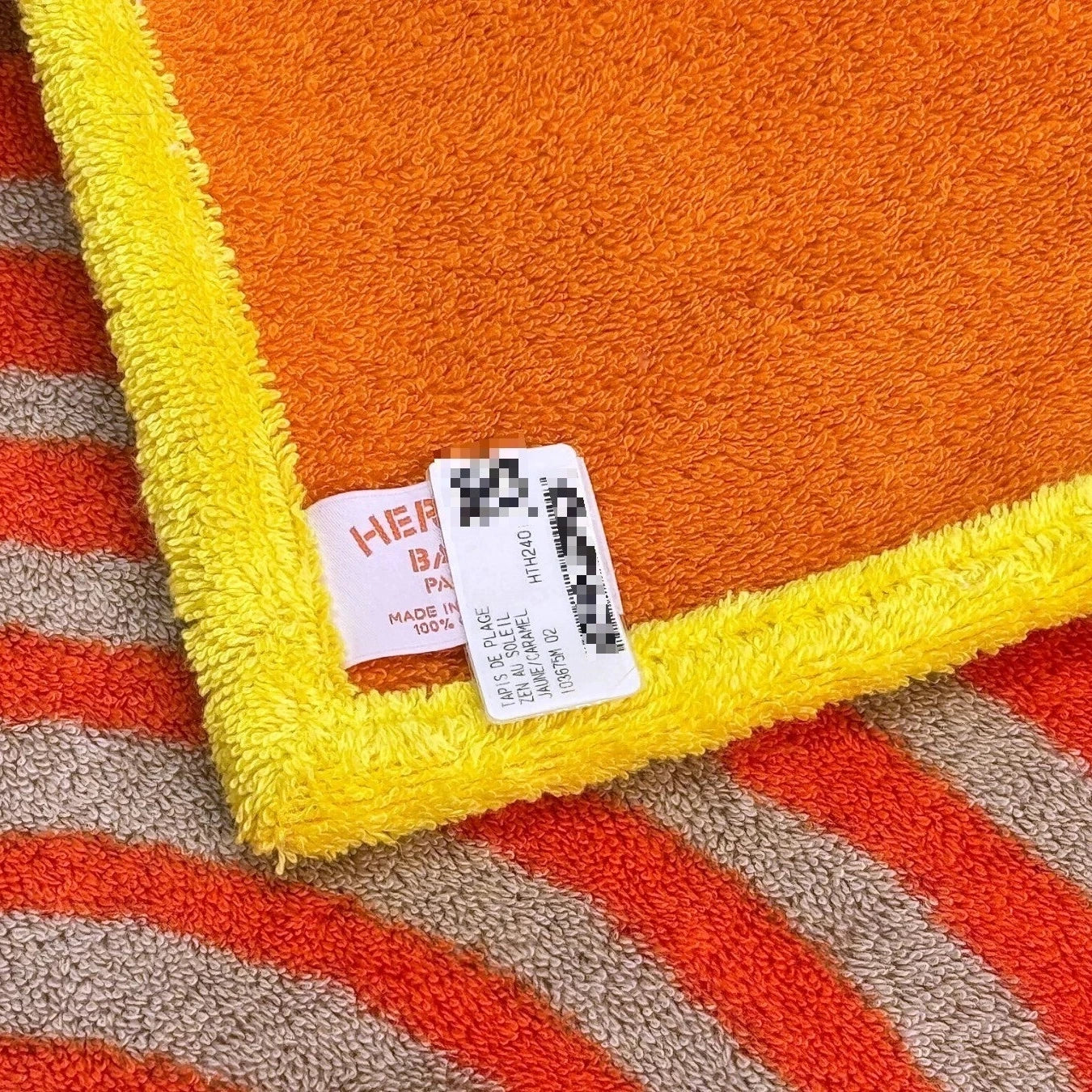 Hermès Strandtuch Braun/Orange – Luxus Badetuch | Naused Luxurious