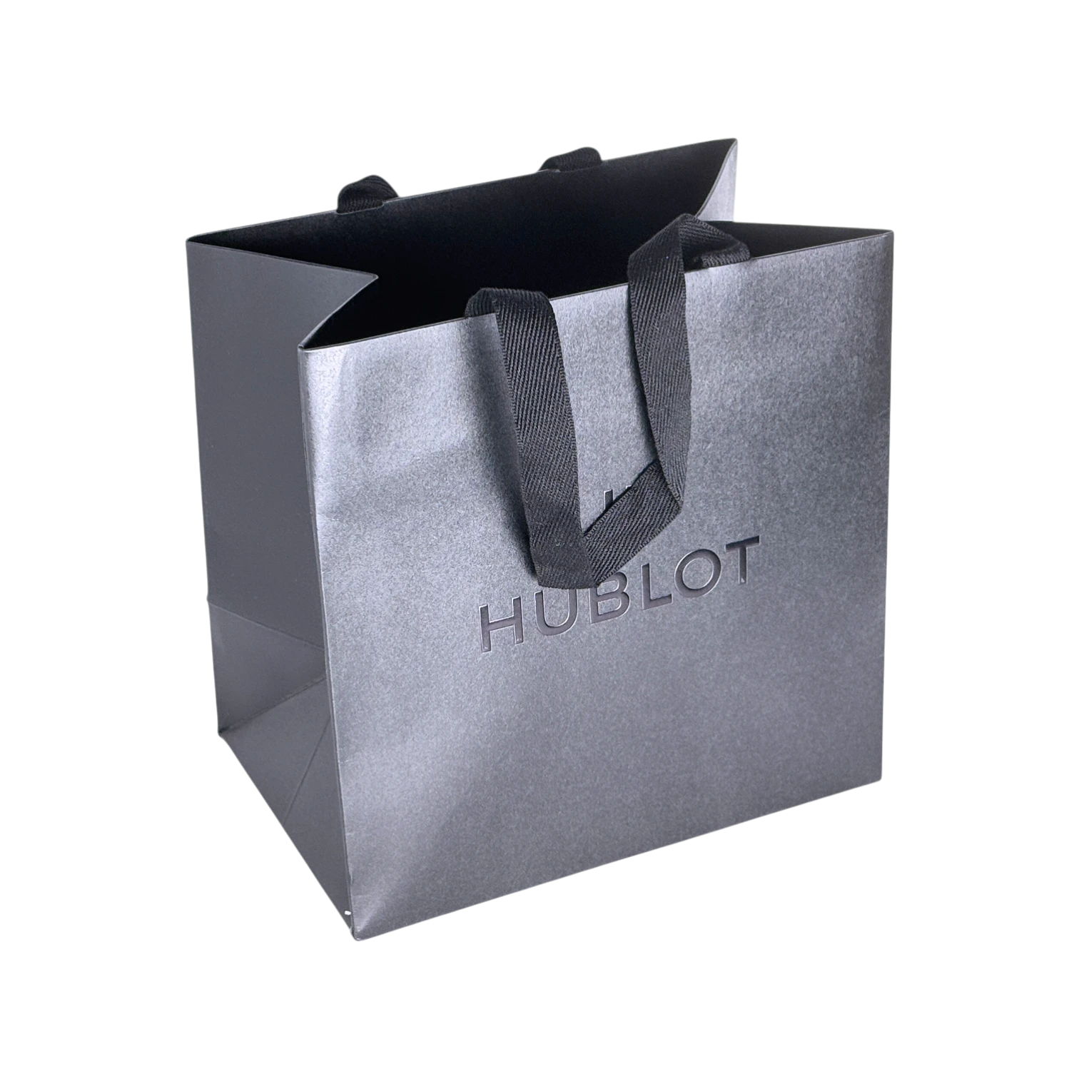 Hublot Papier Verkaufstasche in Schwarz 20x19,5 cm