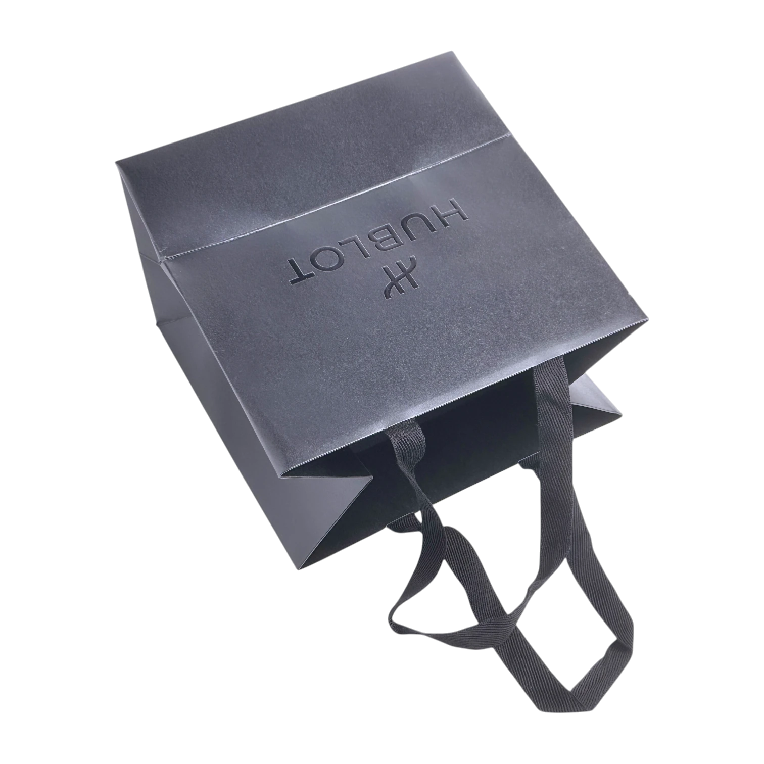 Hublot Papier Verkaufstasche in Schwarz 20x19,5 cm