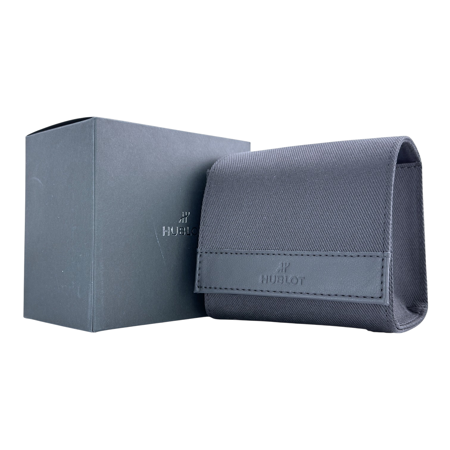 Hublot Uhrenetui Etui Reiseetui Reisebox Schwarz service travel case pouch black