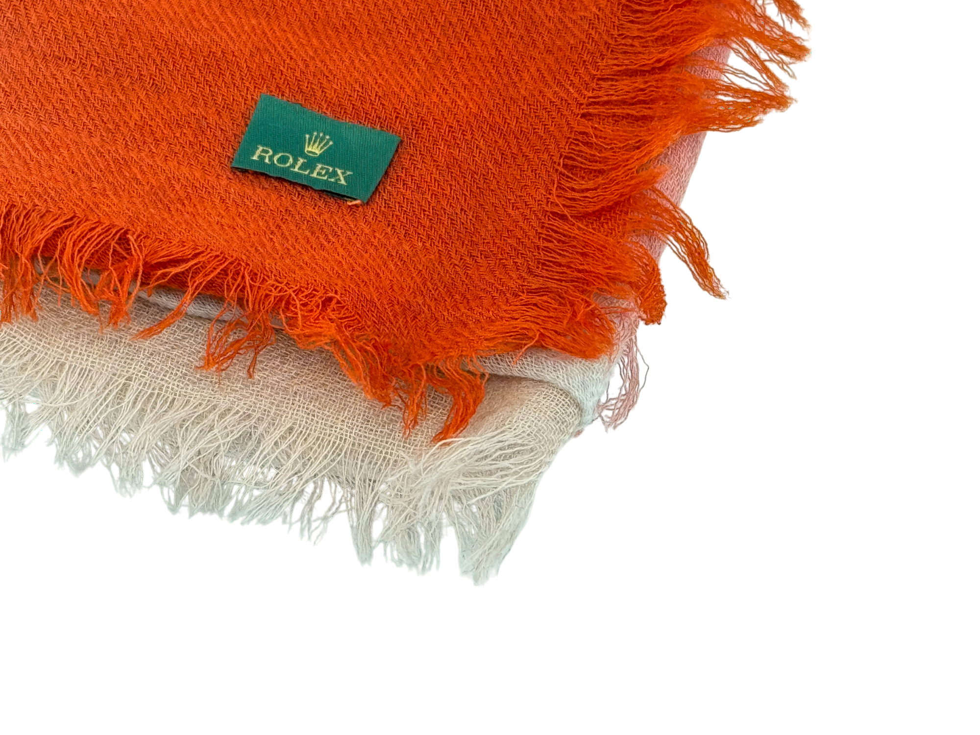 Rolex Scarf Orange 100% Wool