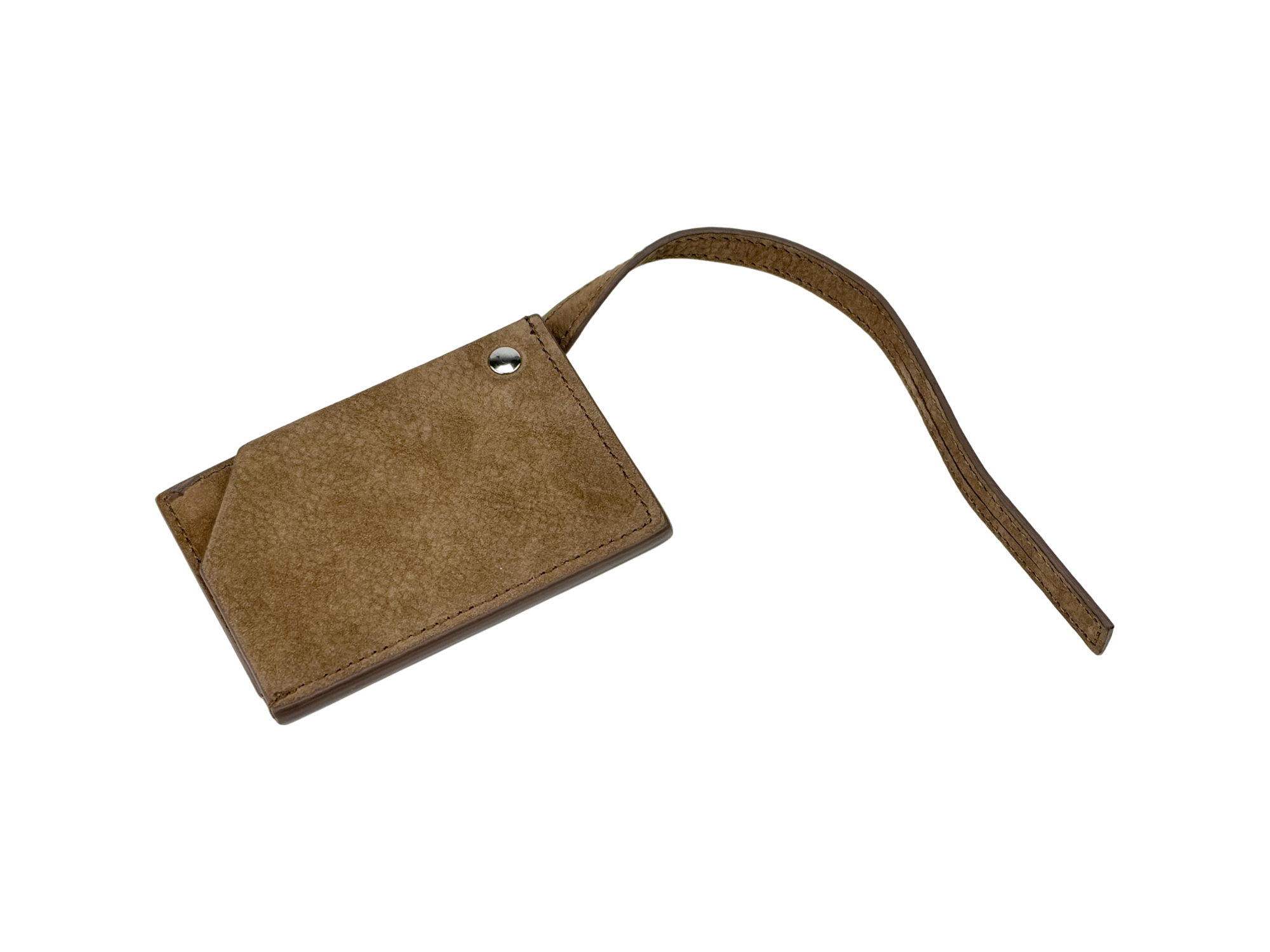 Rolex Luggage Tag Suede Brown