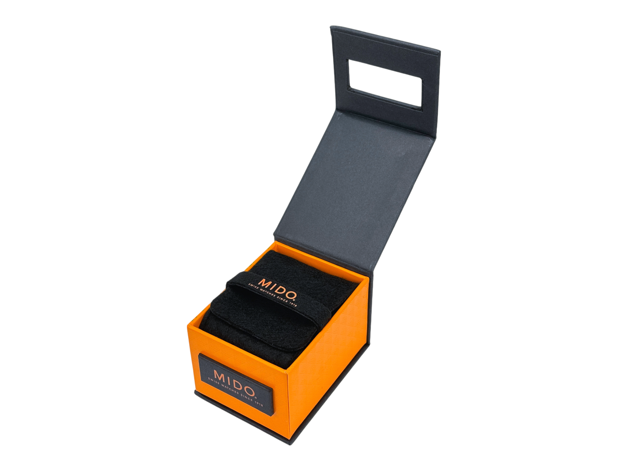 Mido Watch Case Black, Orange