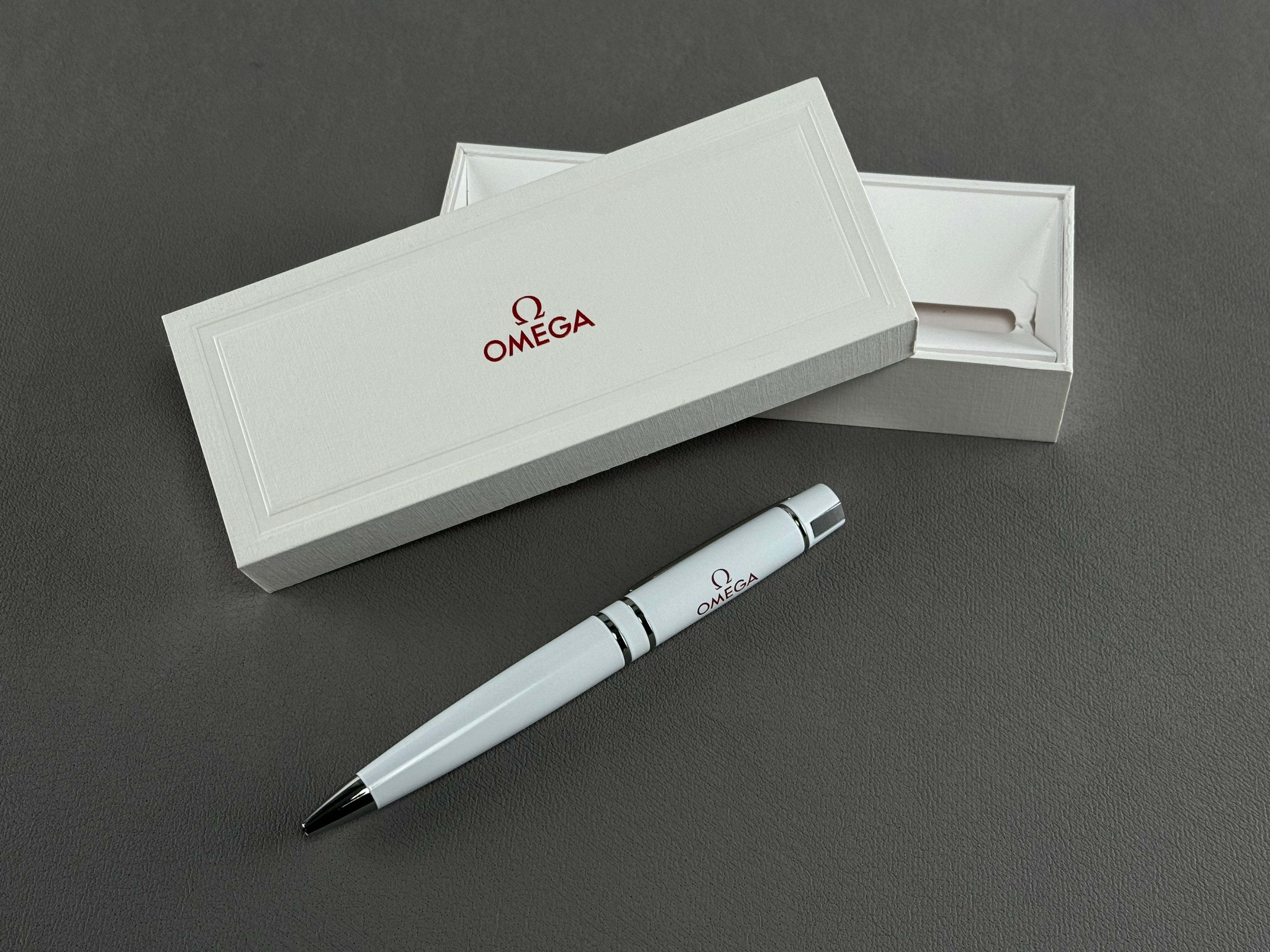 Omega ballpoint pen white