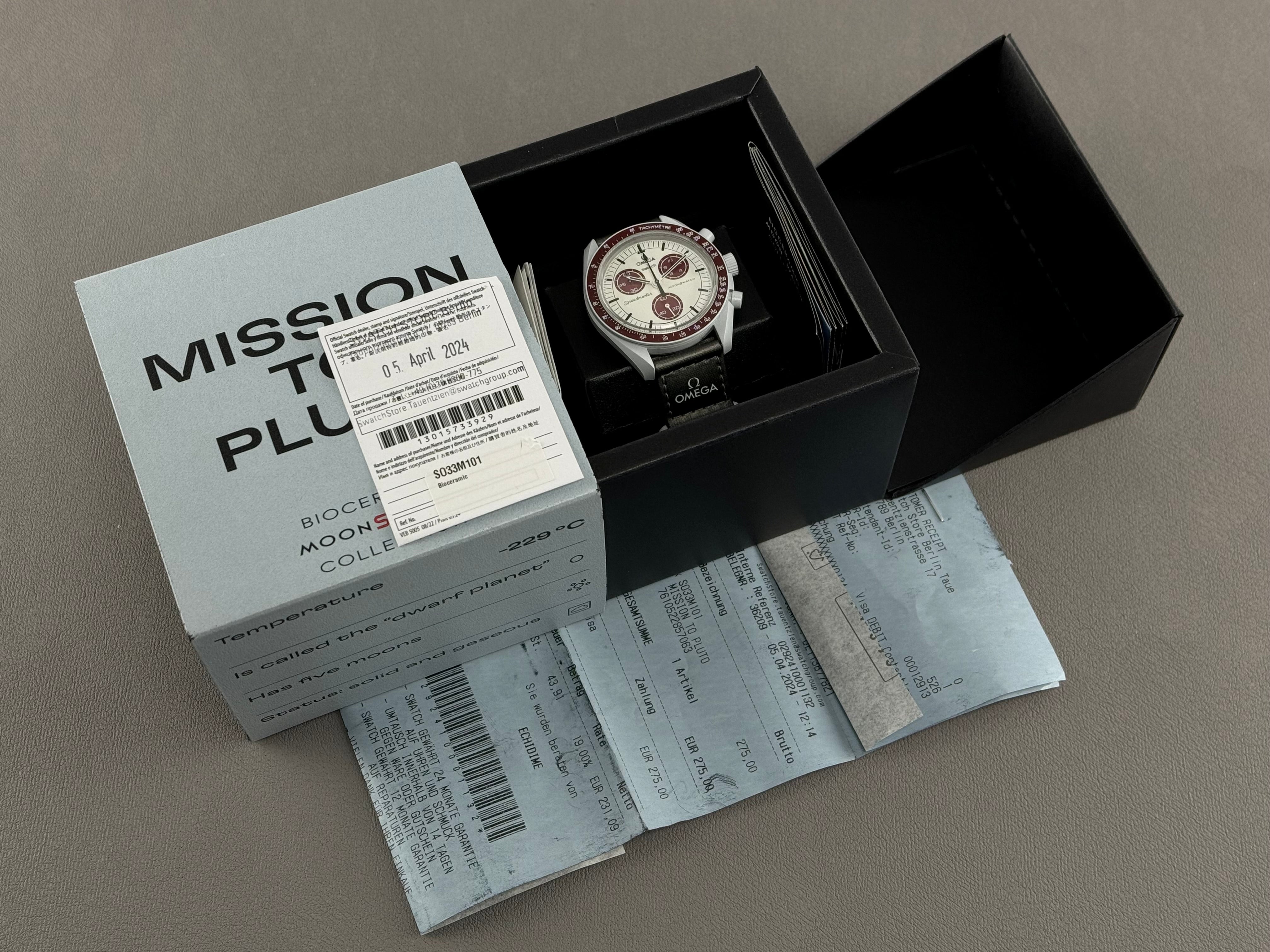 Omega x Swatch MoonSwatch Mission to Pluto SO33M101