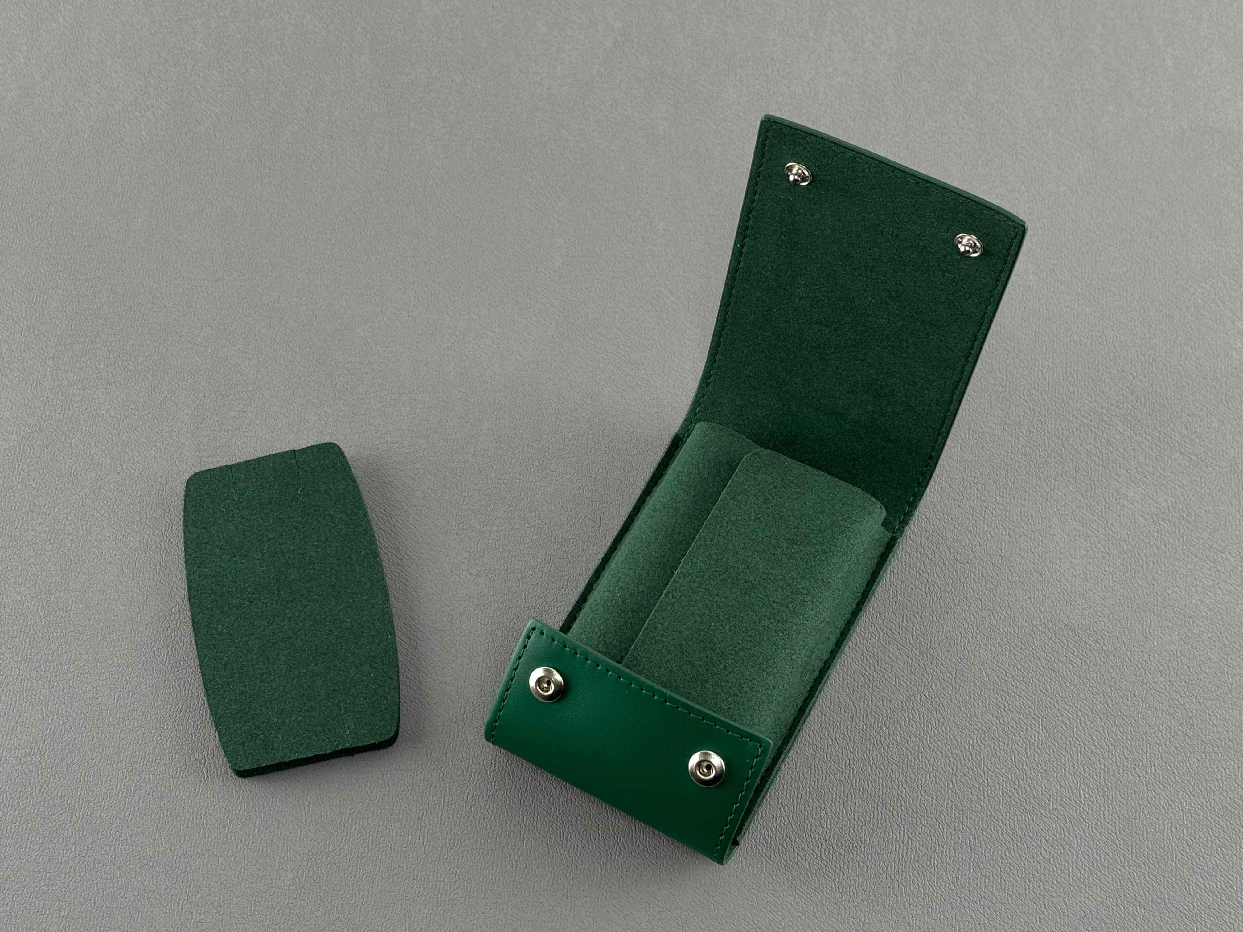 Rolex watch case with outer box green 