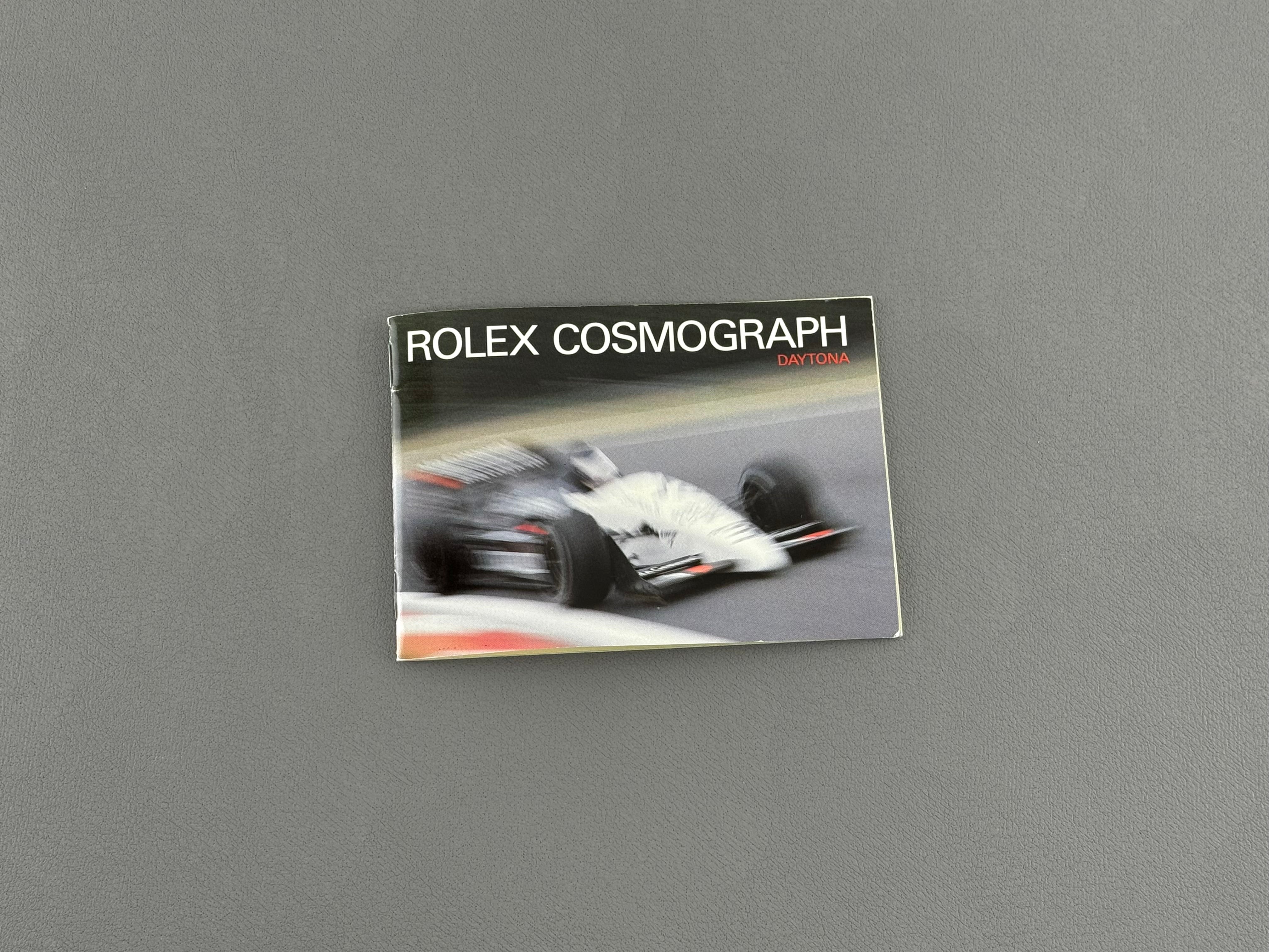 Rolex Cosmograph Daytona vintage Booklet Deutsch Jahr 1989 Ref. 596.13