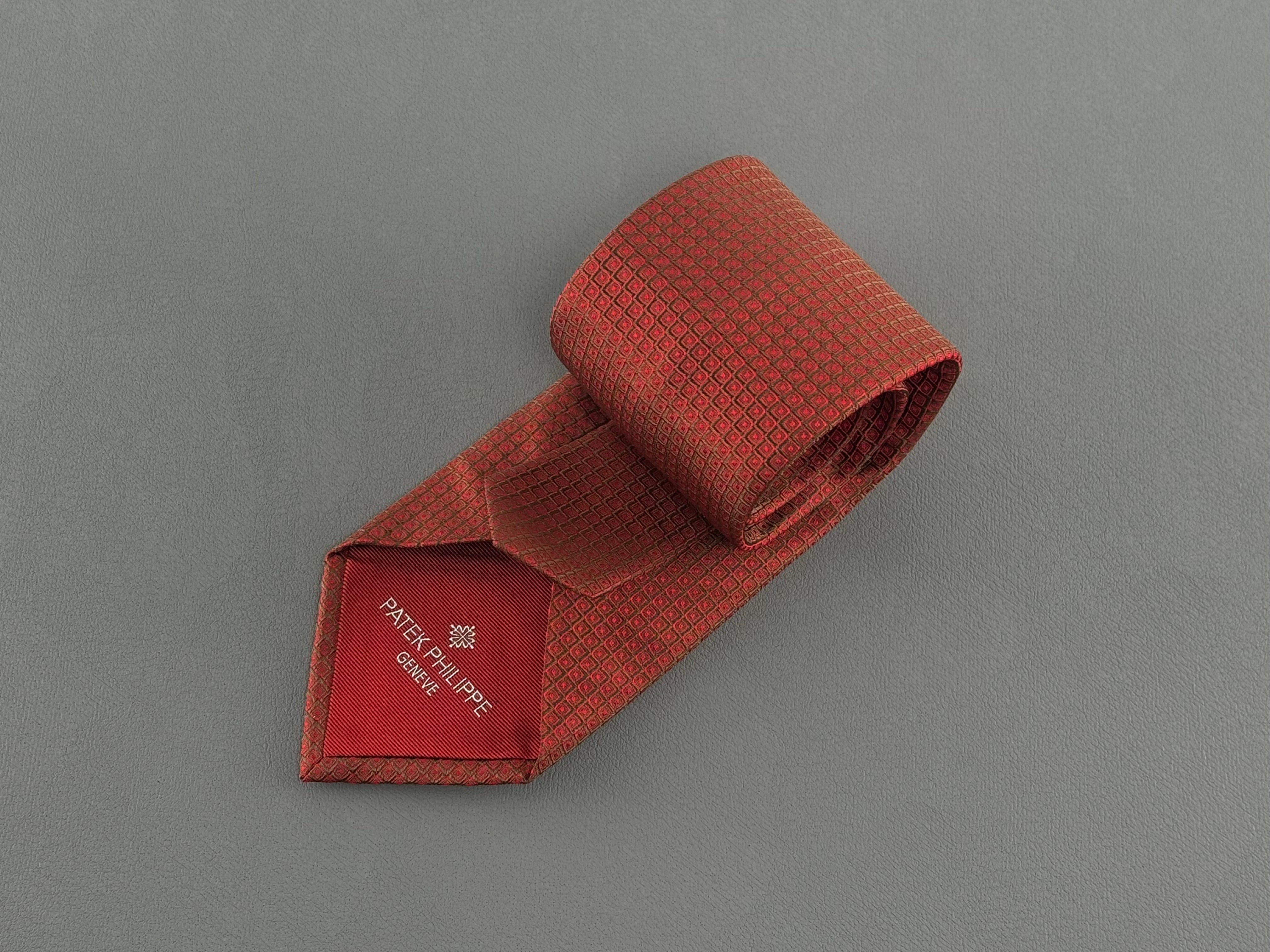 Patek Philippe Tie 100% Silk Red