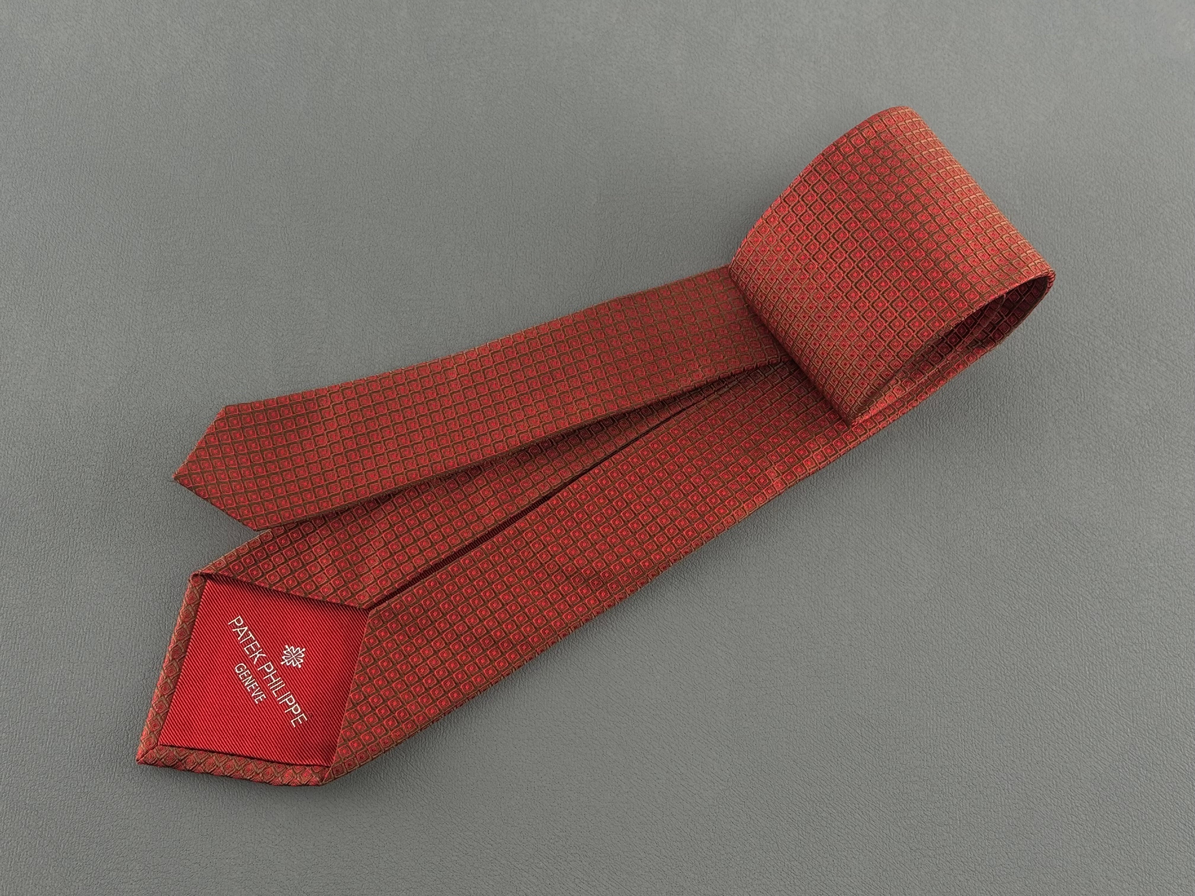 Patek Philippe Tie 100% Silk Red