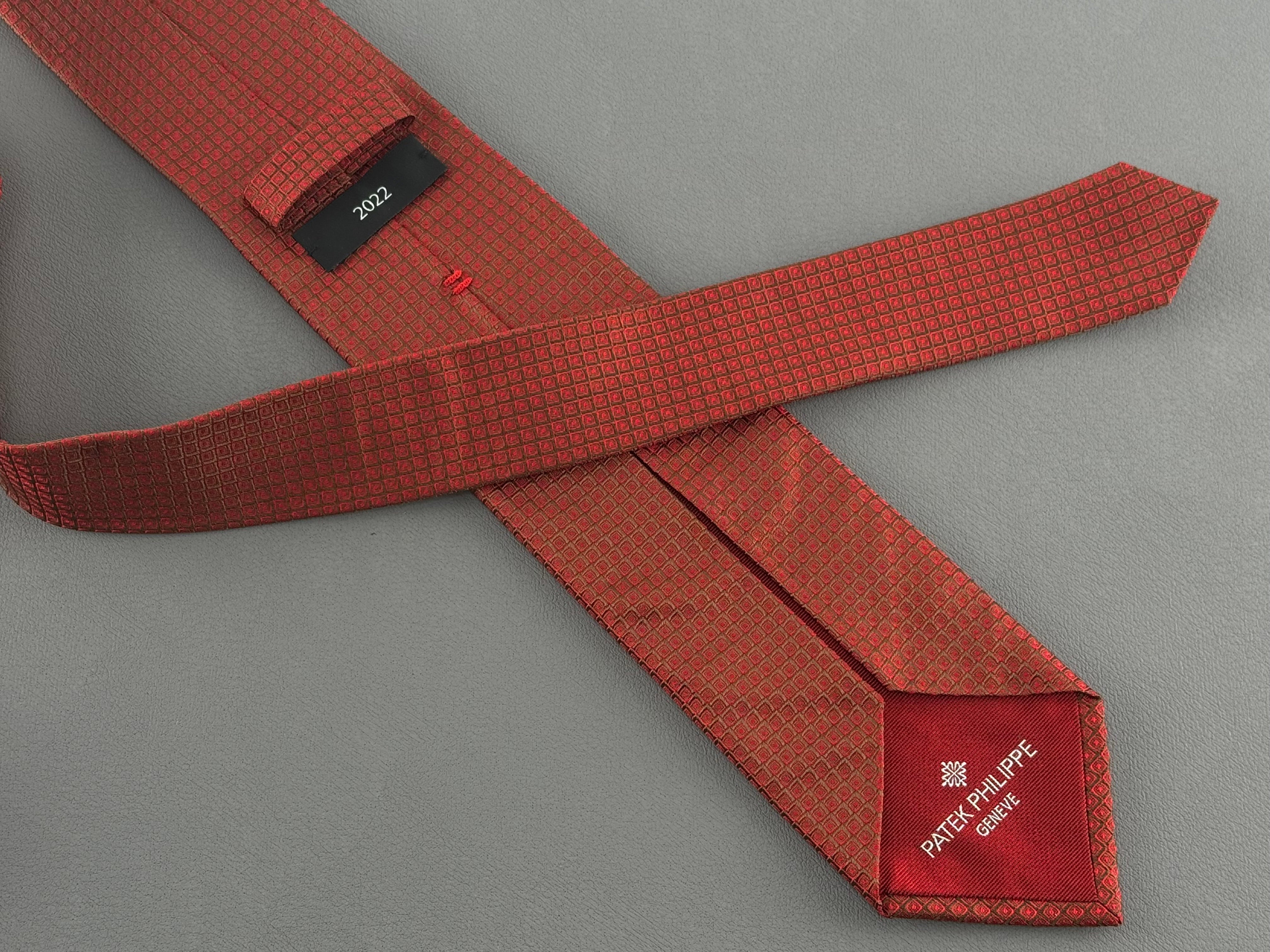 Patek Philippe Tie 100% Silk Red